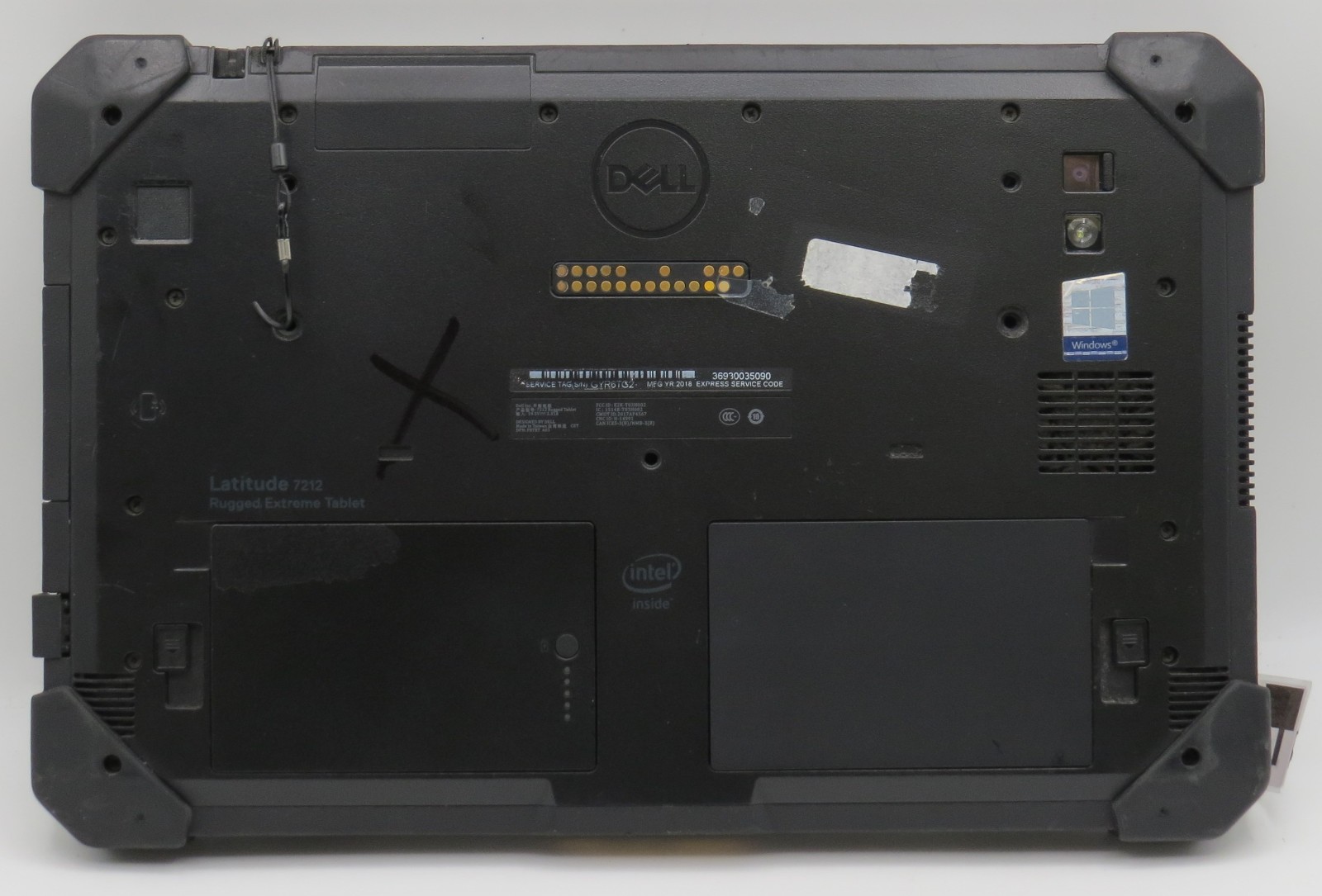 Dell Latitude 7212 Rugged i3-7100U @ 2.4 8GB RAM 11.6″ No OS/HDD