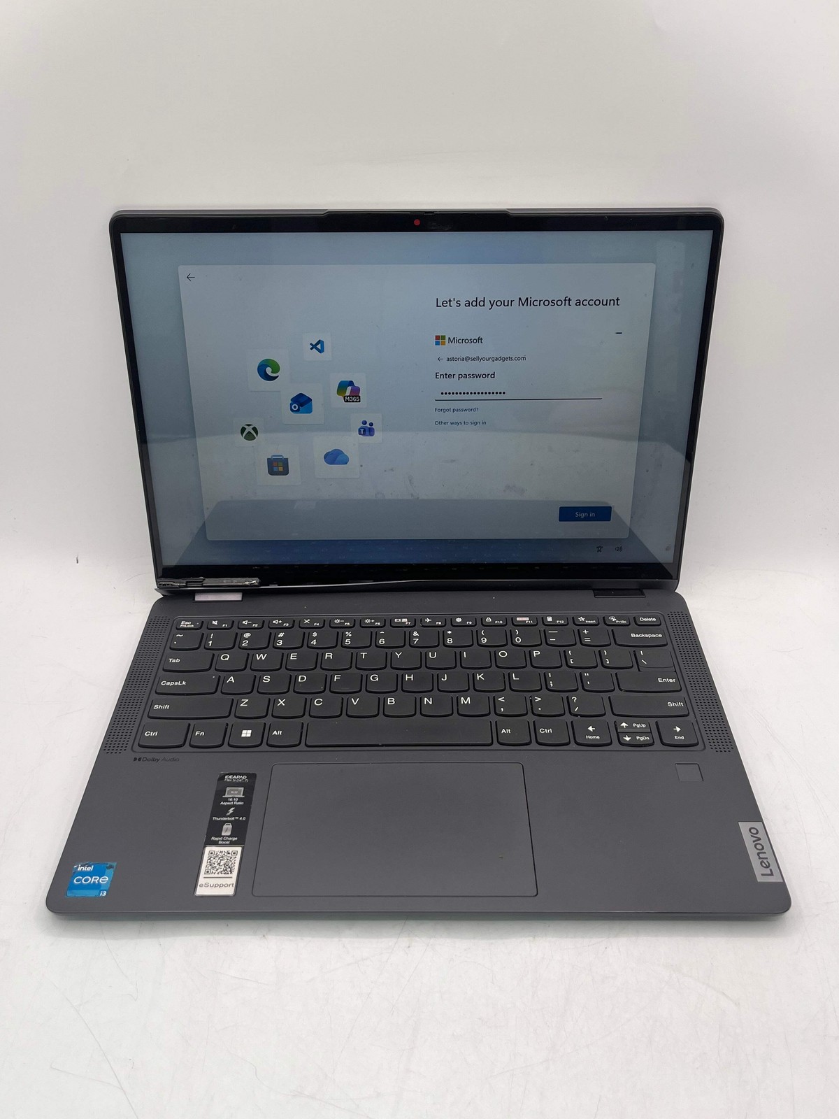 Lenovo IdeaPad Flex 5 14IAU7 14″ Laptop 8GB 256GB Broken