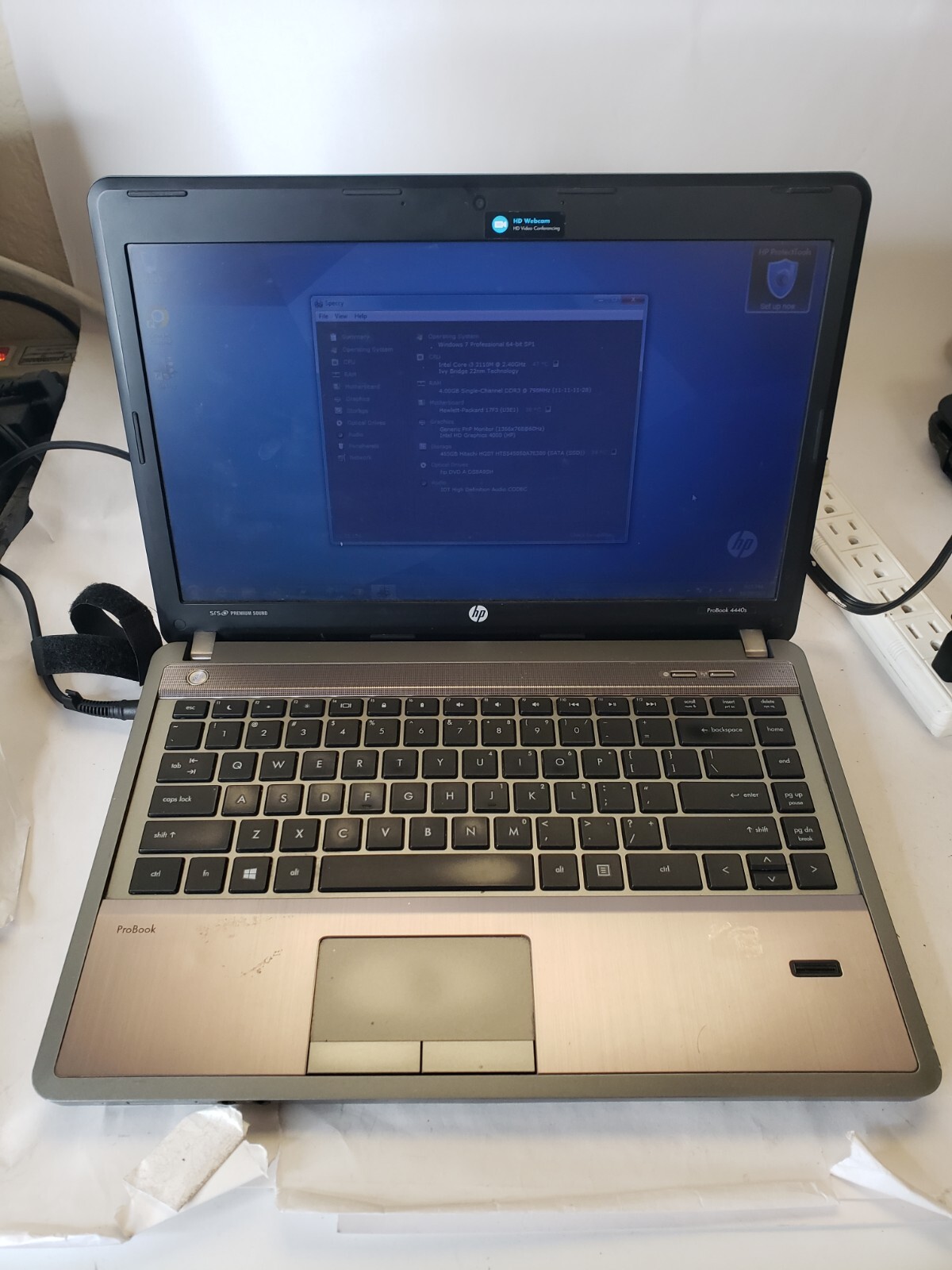 HP ProBook 4440s i3-3110M 2.40GHZ, 4GB RAM, 500GB HDD Windows 7 Pro PLEASE READ