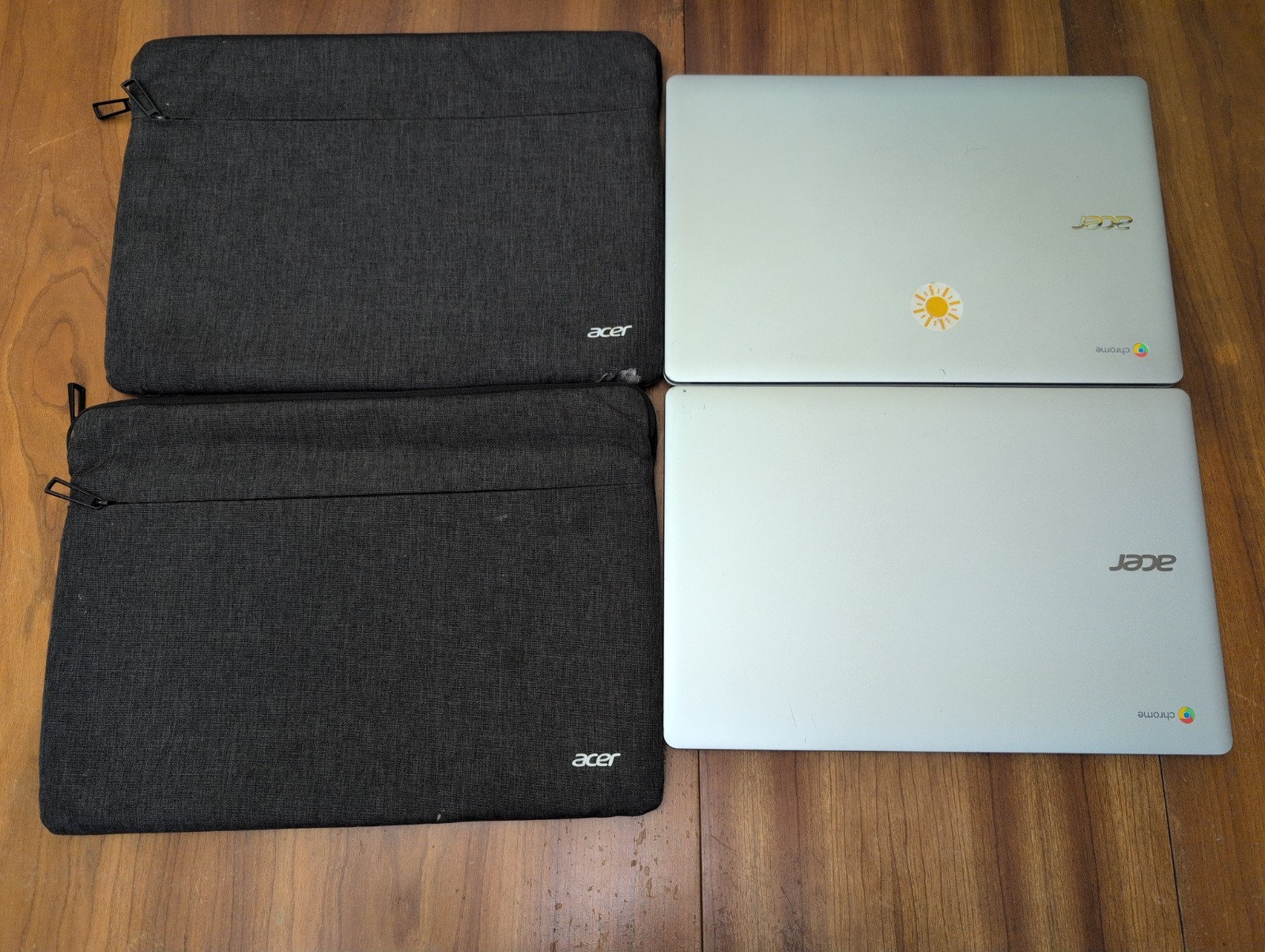Lot Of 2 x Acer Chromebook CB315-3H- Series Model N19Q3 Broken Screens