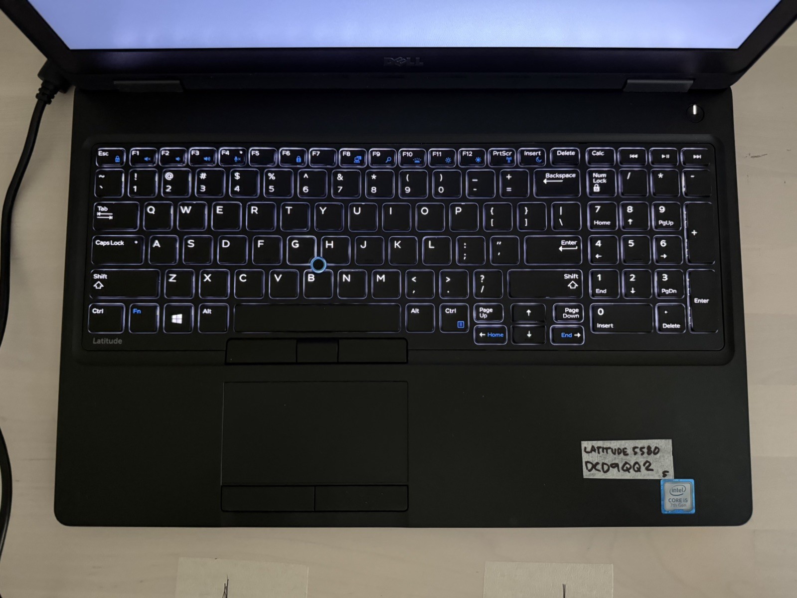 Dell Latitude 5580 Laptop Intel Core i5 7th Gen No HD/OS/AC Adapter- Bad Battery