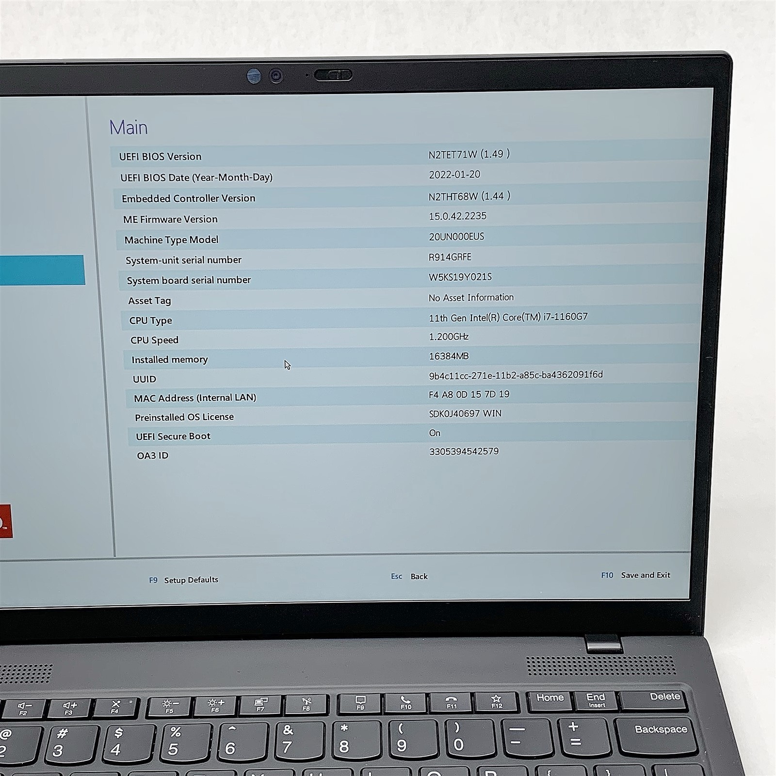 Lenovo ThinkPad X1 Nano Laptop i7 1160G7 1.20GHZ 13″ 16GB 512GB NVMe Windows 11