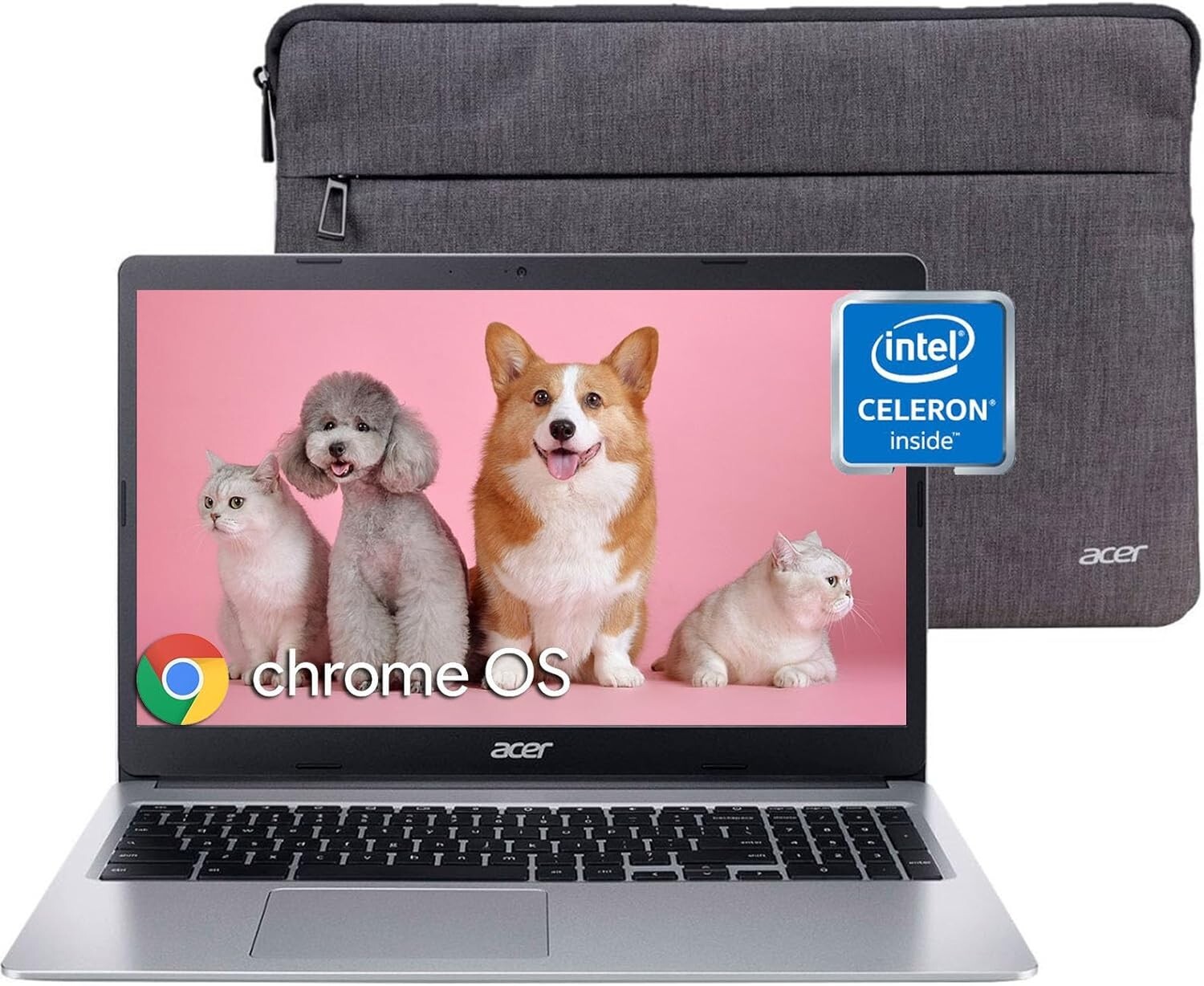 Acer 15.6″ Chromebook 315 Business Laptop, Intel Celeron N4020,4GB RAM,64GB eMMC
