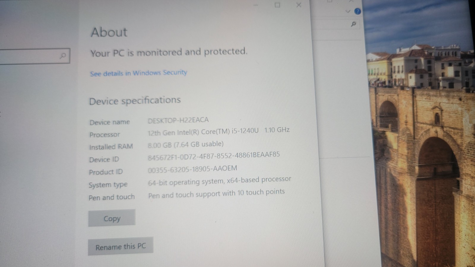 Dell Latitude 7230 Rugged Extreme Tablet Laptop 12th Gen I5 256gb SSD 8gb Ram