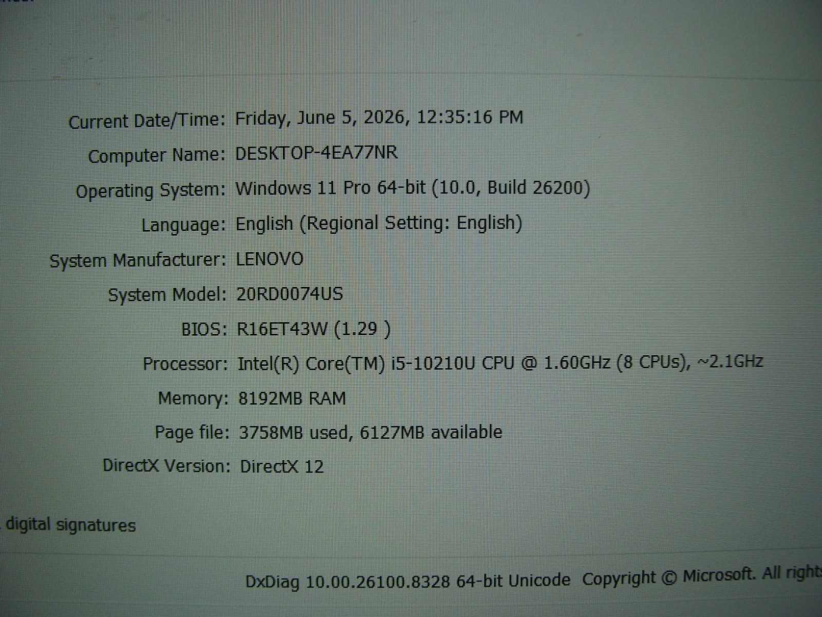 Lenovo ThinkPad E15 15.6″FHD Intel i5-10210U 1.6Ghz 8GB 512GB Windows 11 Pro +PA