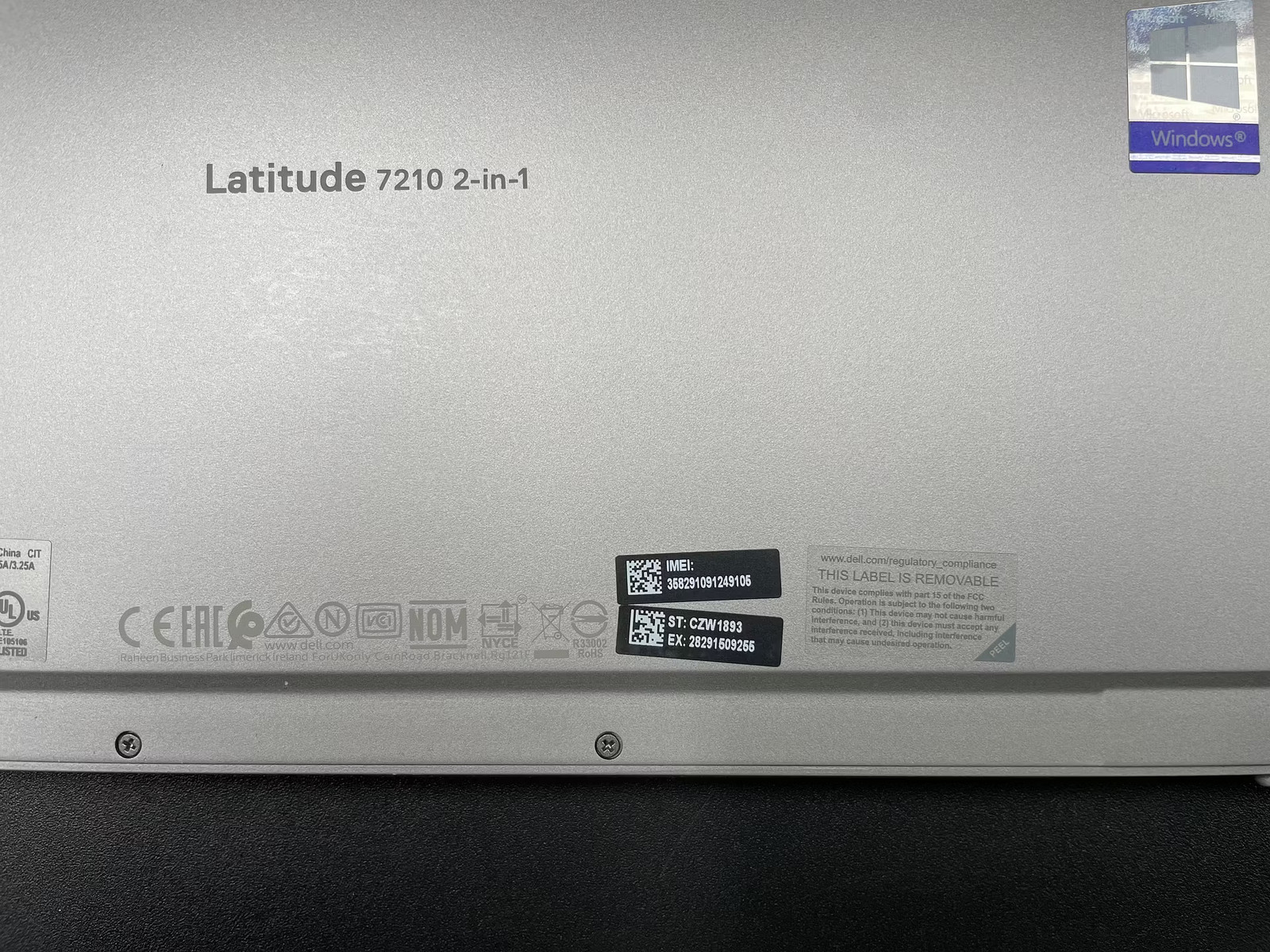 Dell Latitude 7210 Used 12.3″ (i5-10310U-16GB-256GB NVMe)