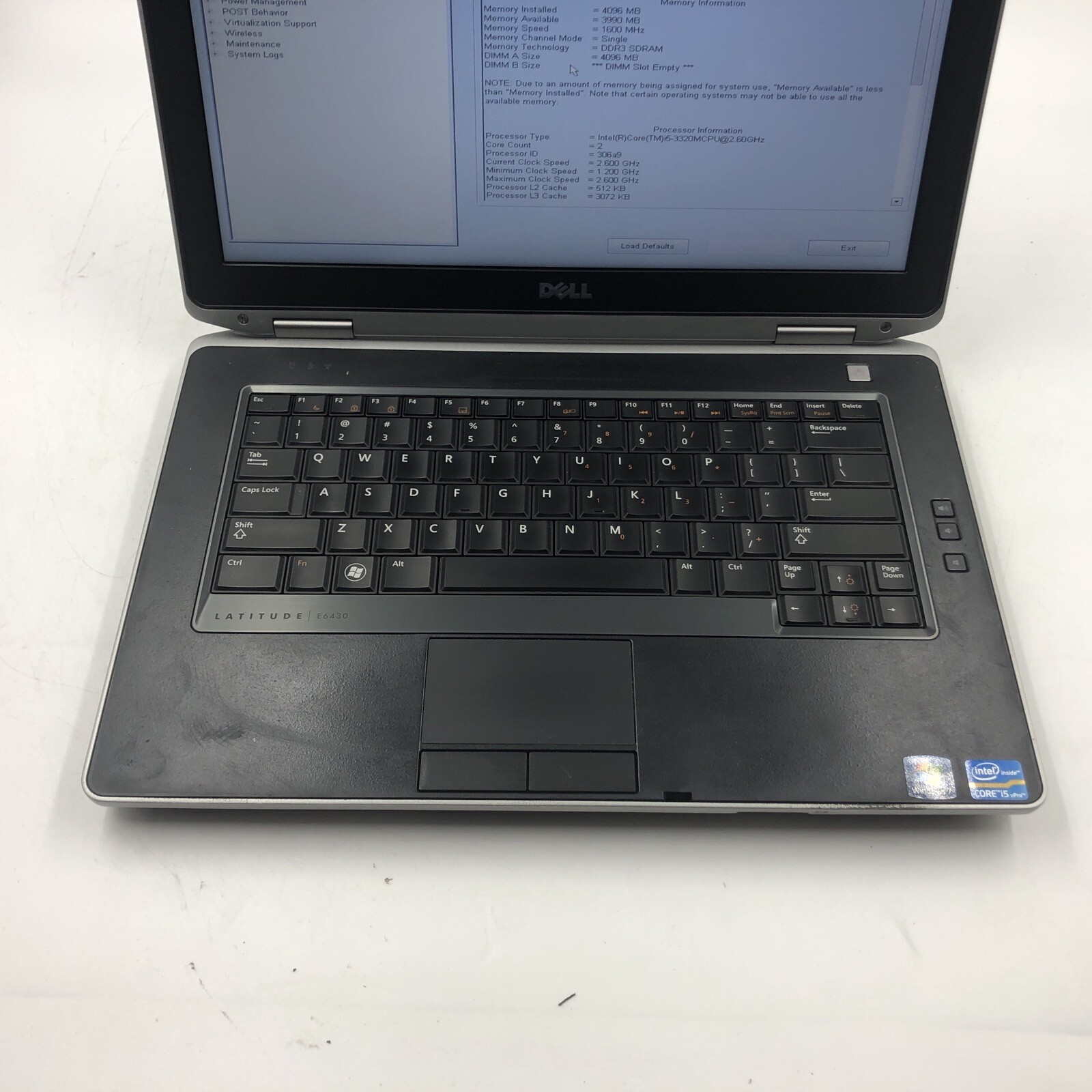 Dell Latitude E6430 Laptop Intel i5 Unknown CPU/RAM/HDD/OS Bad Board (FOR PARTS)