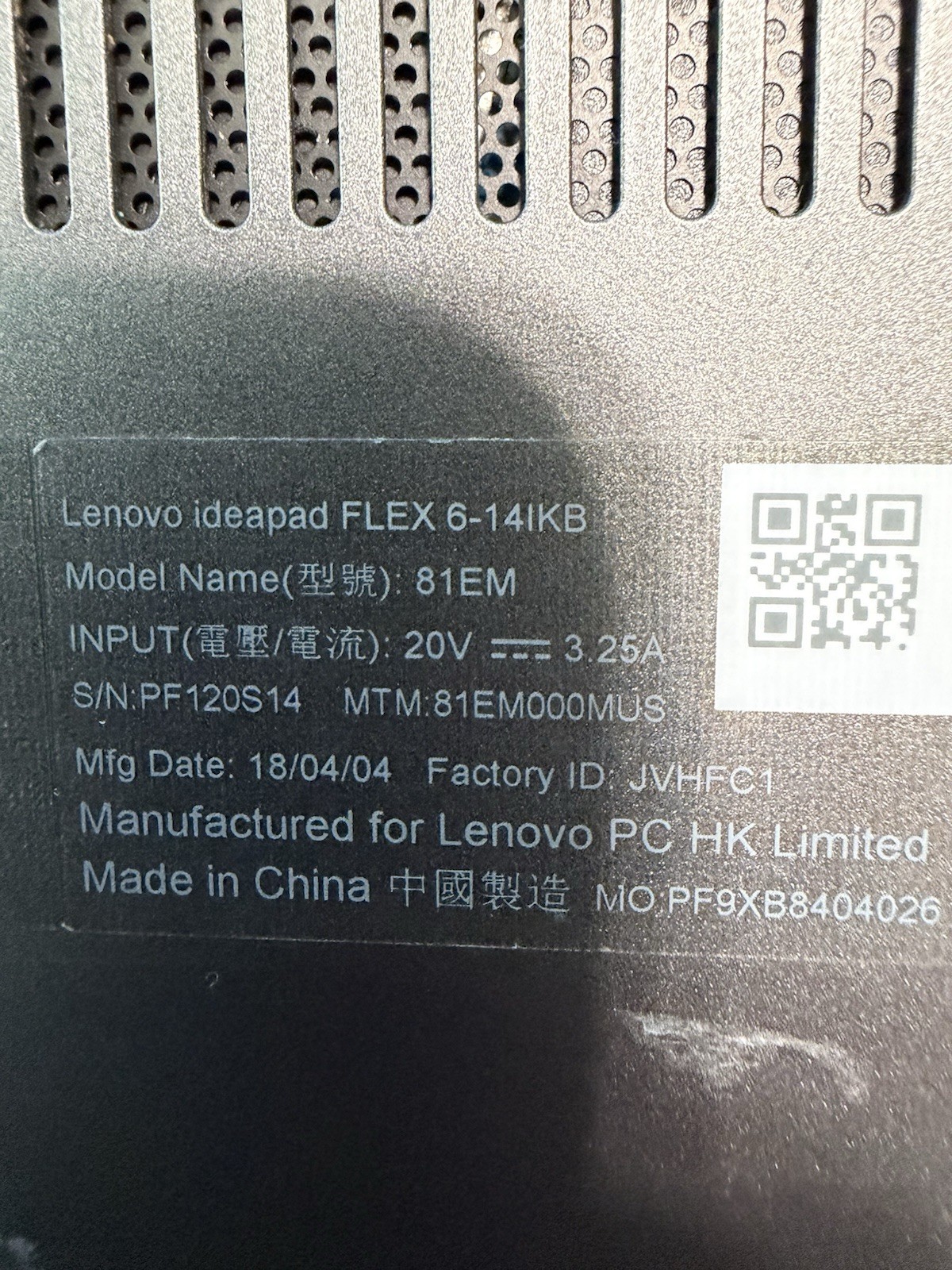 Lenovo IdeaPad Flex 6-14IKB 2-in-1 Touch Laptop i5-8250U 8GB 128GB SSD Win11