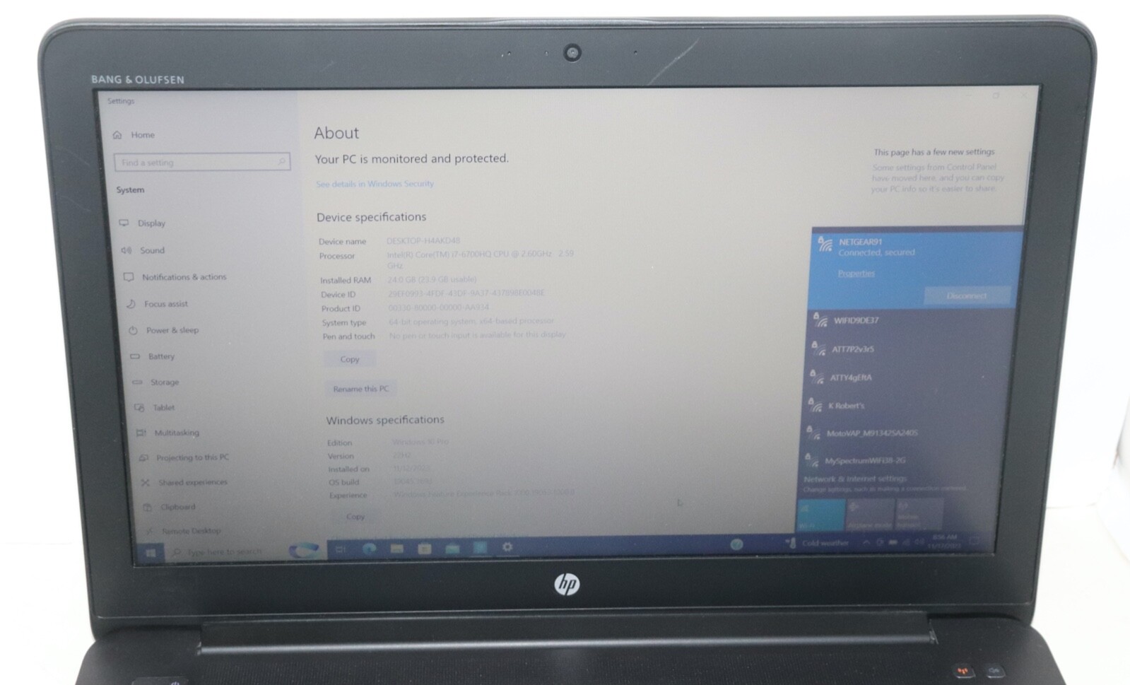 HP ZBOOK 15 G3|Intel Core i7@2.60GHz|24GB RAM|512 SSD|WIN10|Webcam