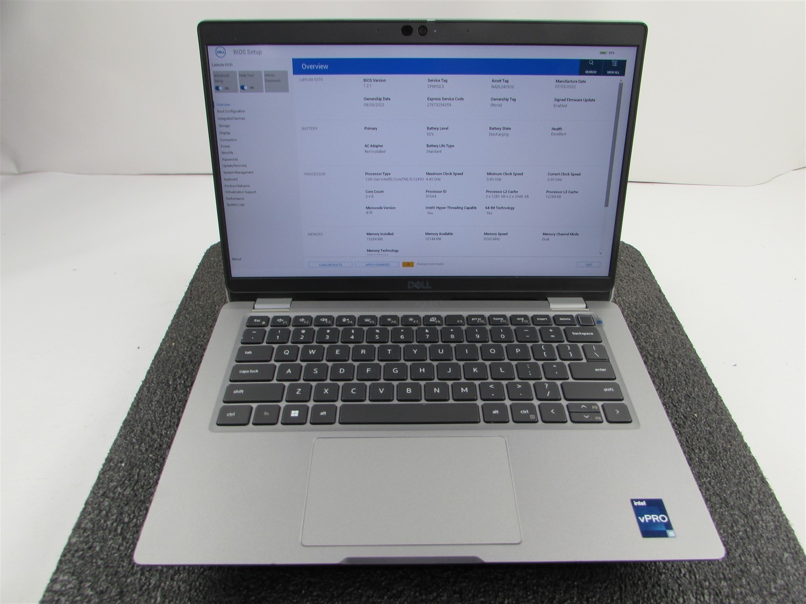 DELL LATITUDE 5330 FHD TOUCHSCREEN I5-1245U 10 CORE 512GB SSD 16GB RAM NO O.S
