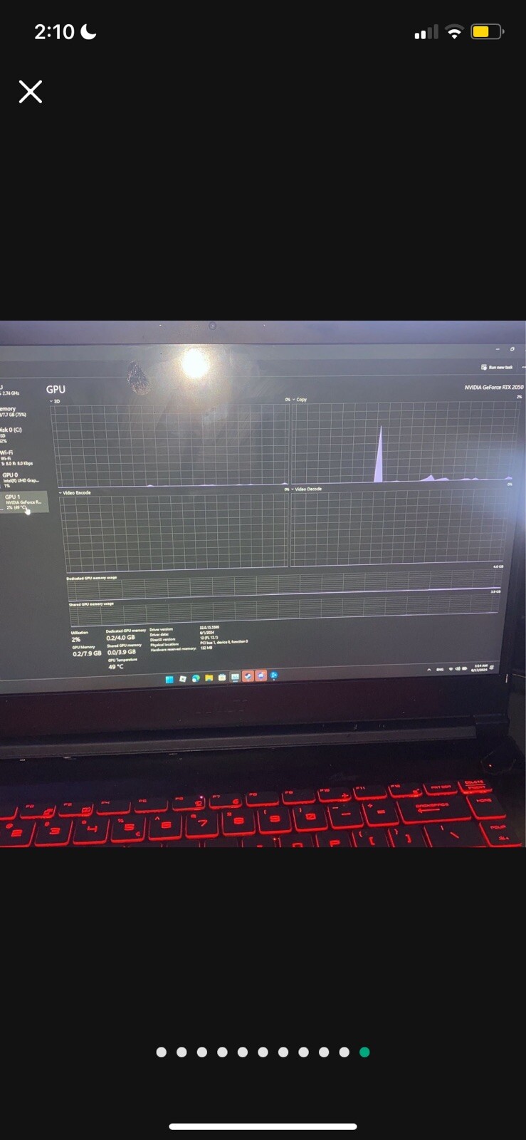 msi gf63 thin Rtx 2050