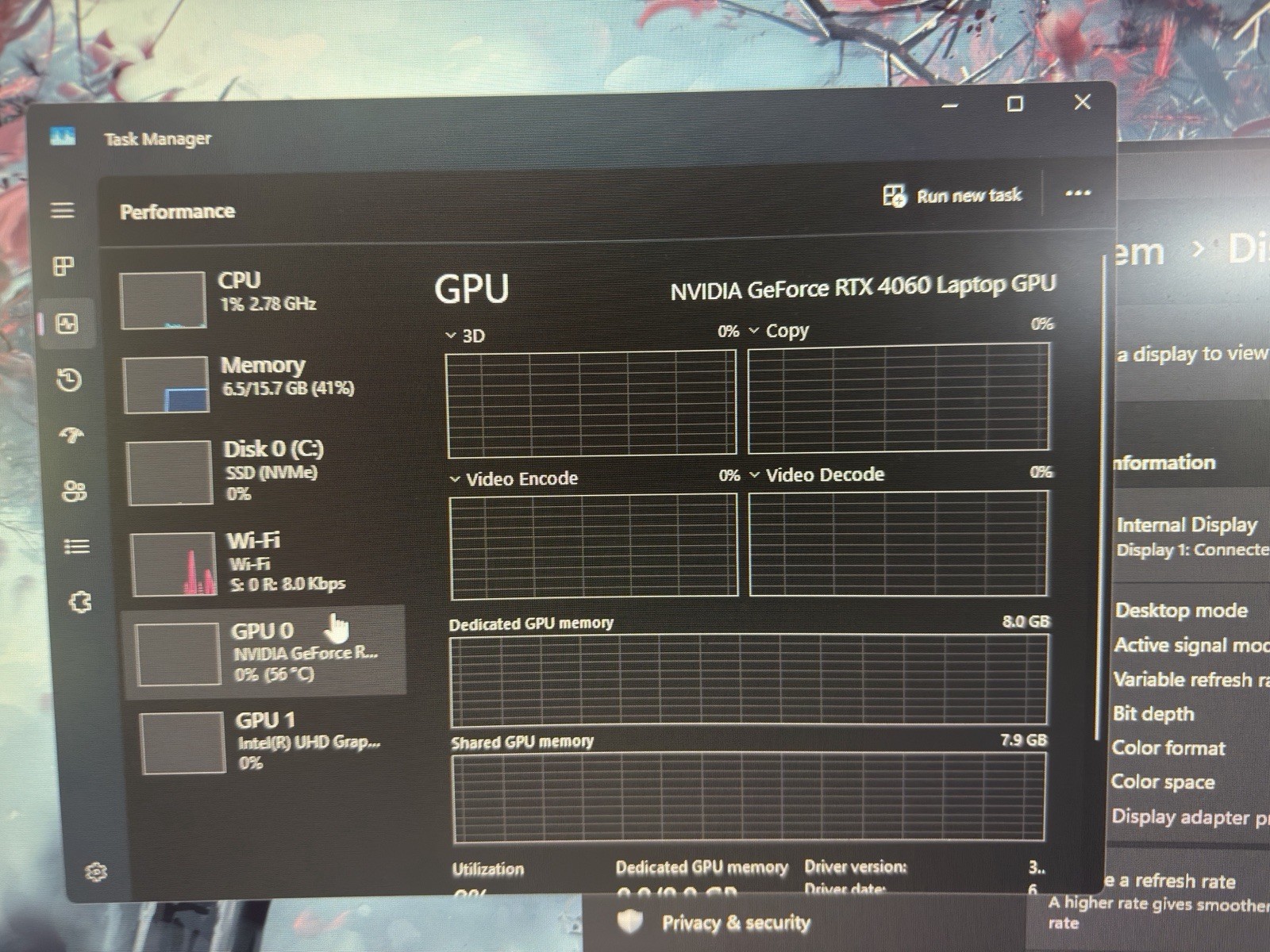 MSI 15.6in Gaming Laptop i5 16GB RTX 4060 Windows 11 Backlit Wi-Fi Black