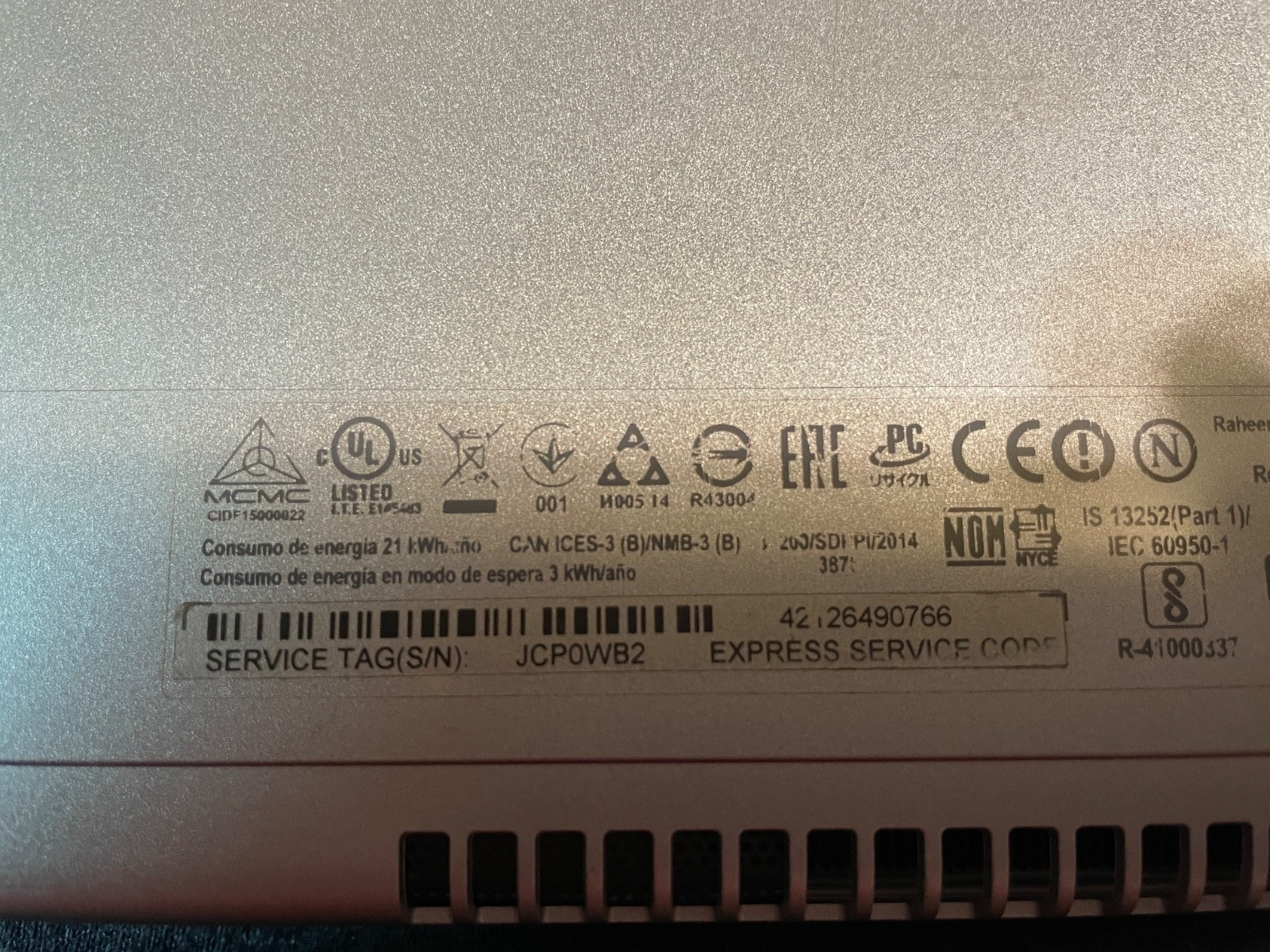 Dell Inspiron 13-7359 13.3′ Pentium R 2.1 ghz-4405u; NO RAM/HDD/OS/Charger