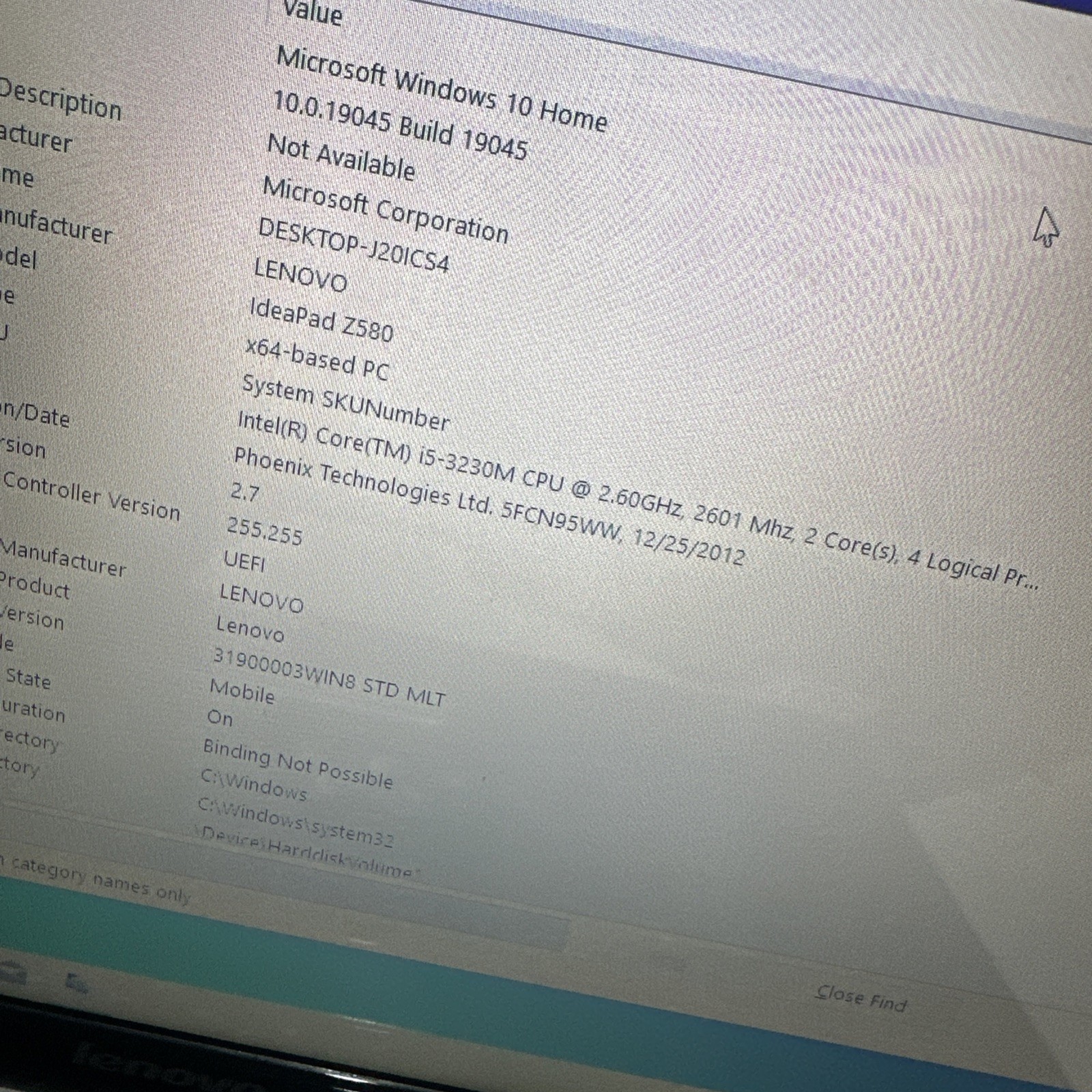 Lenovo Ideapad Z580 15″ Laptop i5-3230m 6gb Ram 500gb HDD Windows 10 Home