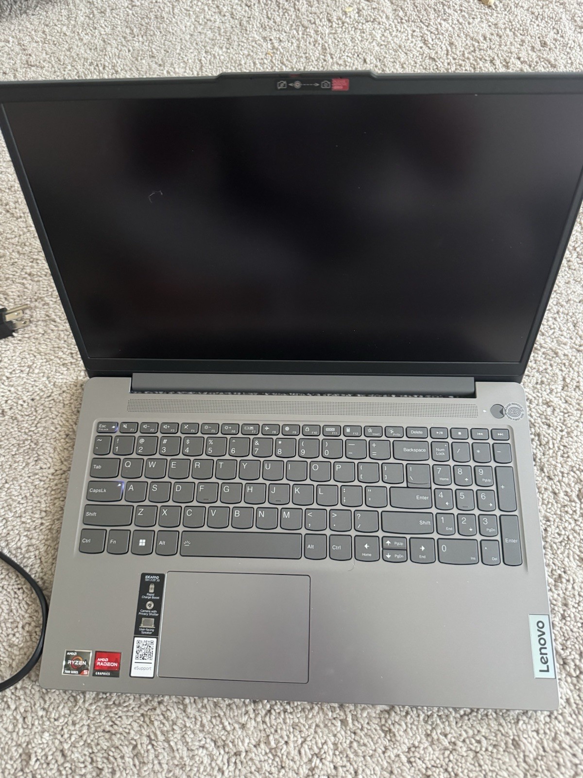 Lenovo IdeaPad 5 15″ Touchscreen Ryzen 5 7520U 8GB SSD Win 11 Gray