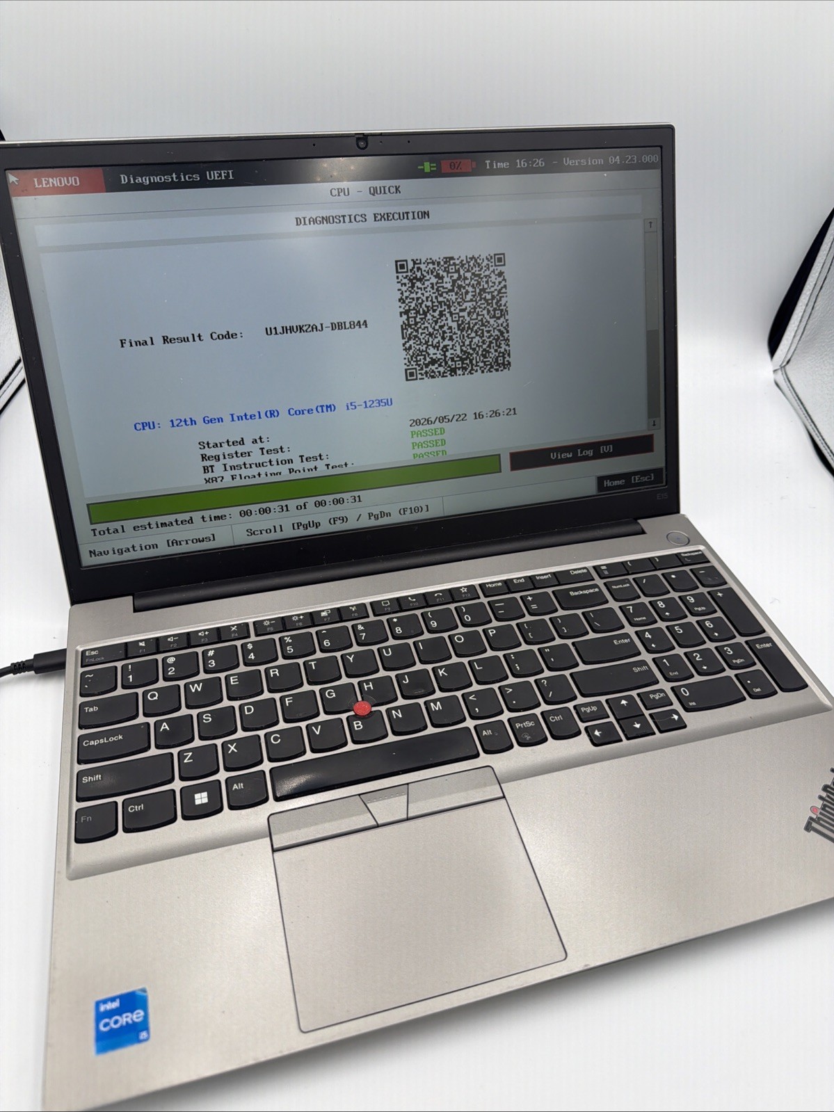Lenovo E15 Gen 4 Intel i5-1235U 1.3GHz 8GB 256GB SSD W/charger And Win 11 Pro