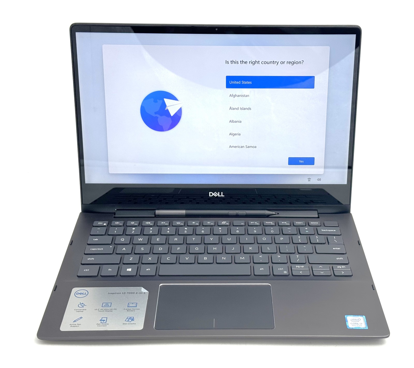 Dell Inspiron 7390 2-in-1 – UHD Touch – i7-8565U – 16GB RAM – 256GB SSD – Black