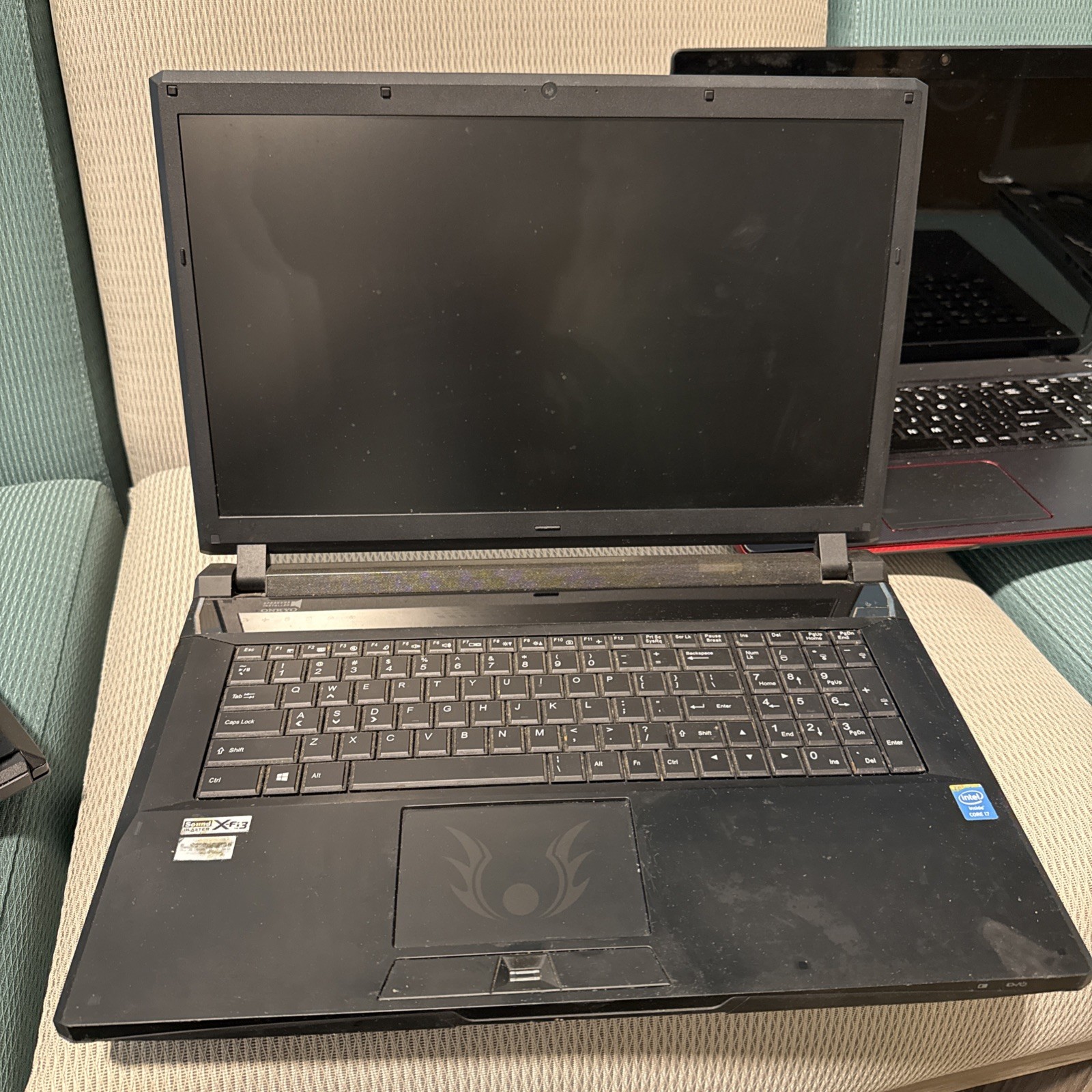 Lot of (4) Sager Clevo Qosmio Gaming Laptops Intel Core i7- NVIDIA GeForce GTX