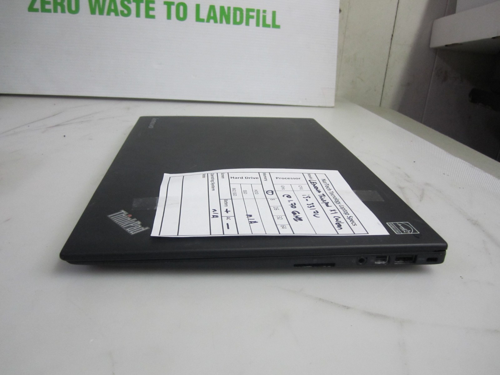 Lenovo ThinkPad X1 Carbon i5-3317U 1.70GHz 4GB Laptop NO OS/AC/HDD