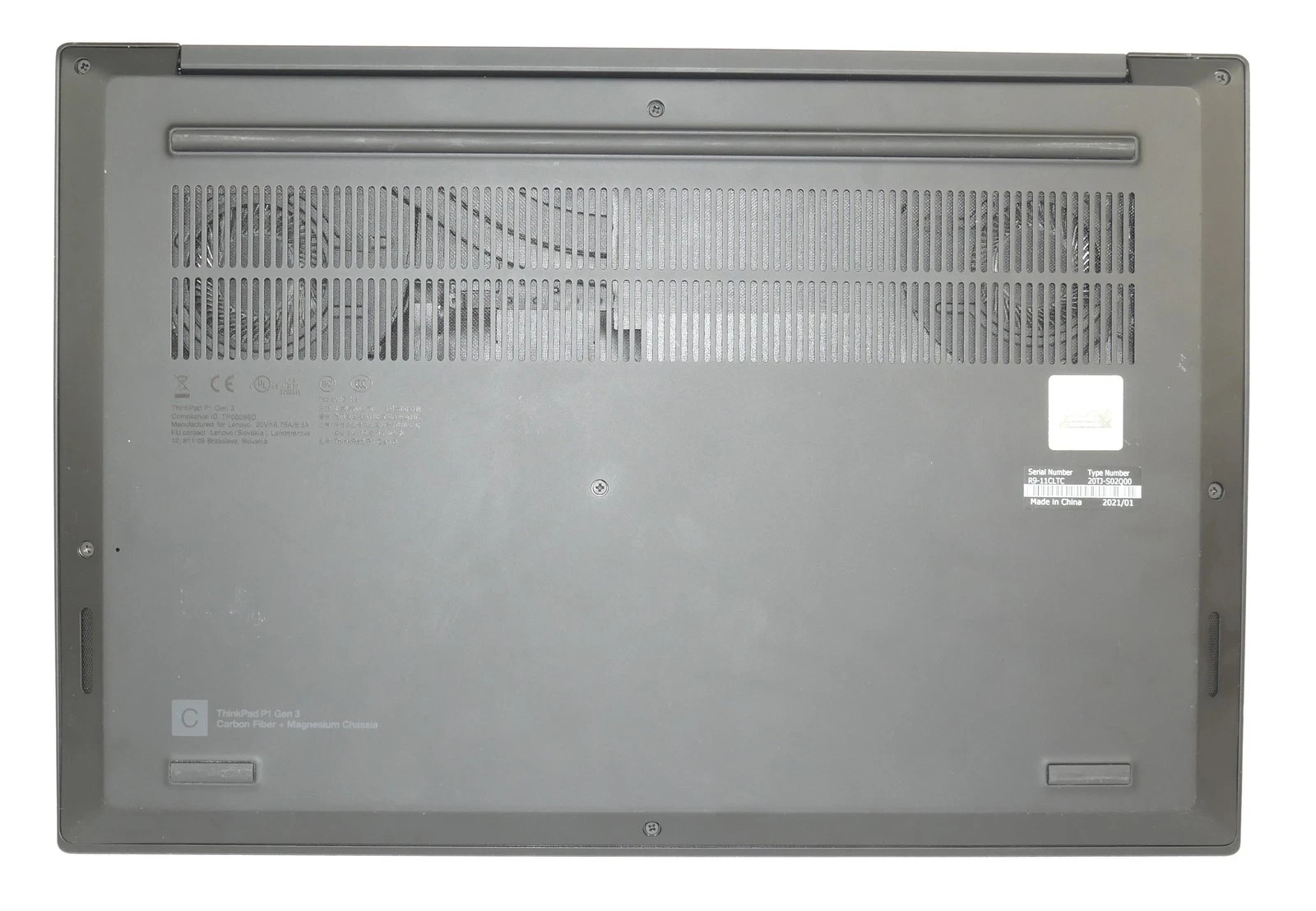 Lenovo ThinkPad P1 Gen 3 15.6” FHD Intel i7-10750H 32GB RAM 512GB SSD Win 11 Pro