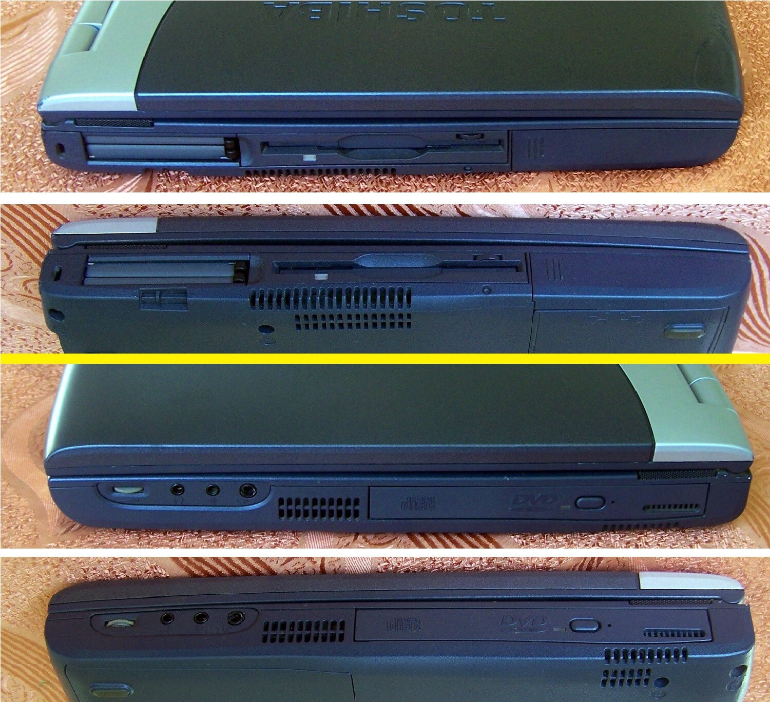 Win 98 Toshiba S-2800 Intel 650 MHz, 96MB, 4GB, Floppy, Parallel, Dos Νο cds ibm