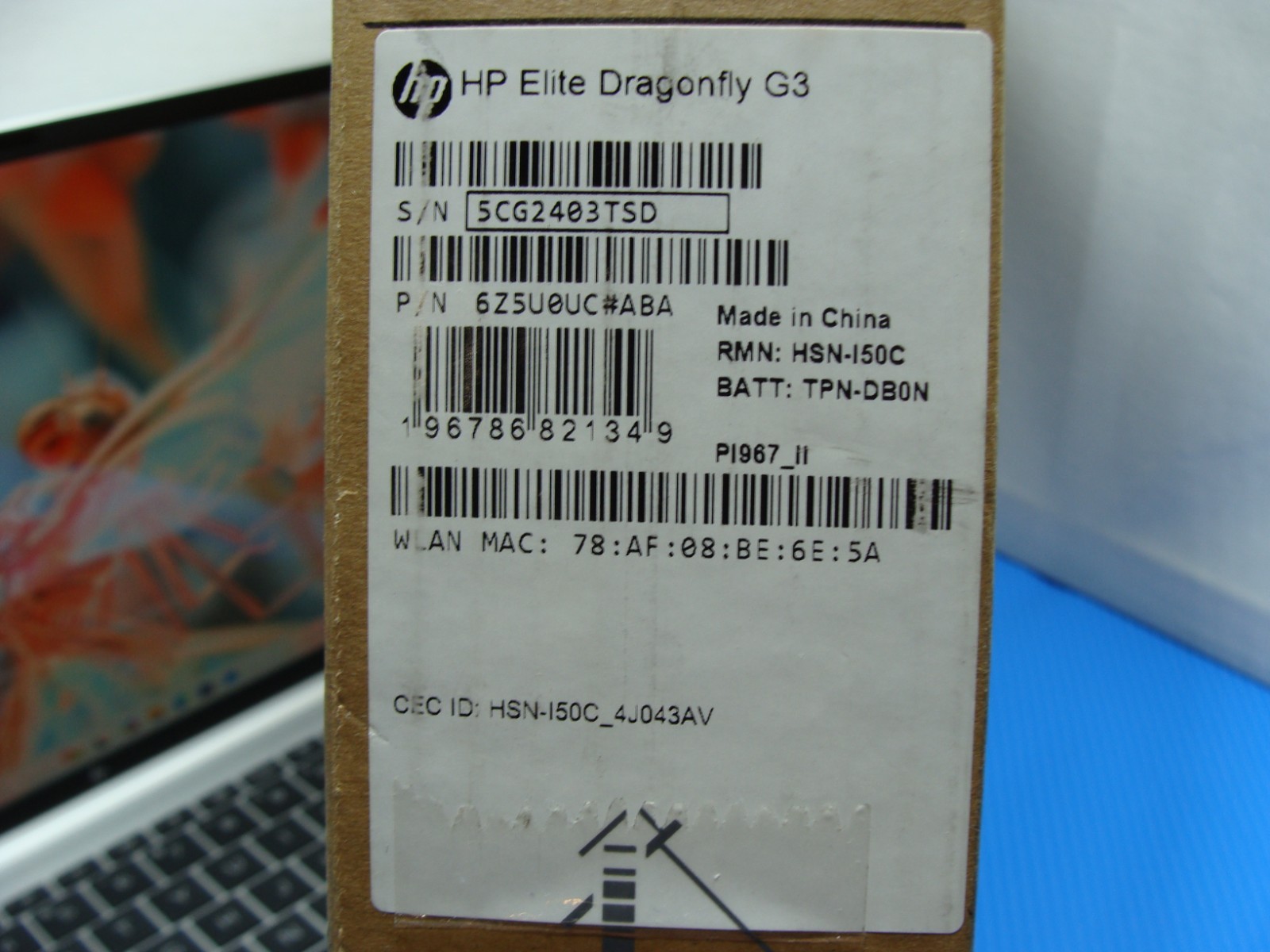 HP Elite Dragonfly G3 13.5″FHD+ vPro i7-1265U 1.8GHz 16Gb 512GB SSD Win11Pro +PA