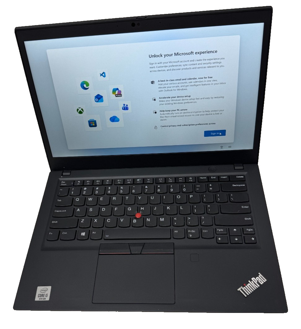 Lenovo ThinkPad T14s Gen 1 Laptop -Core i5 10310u 16GB 256GB-Excellent! Win 11