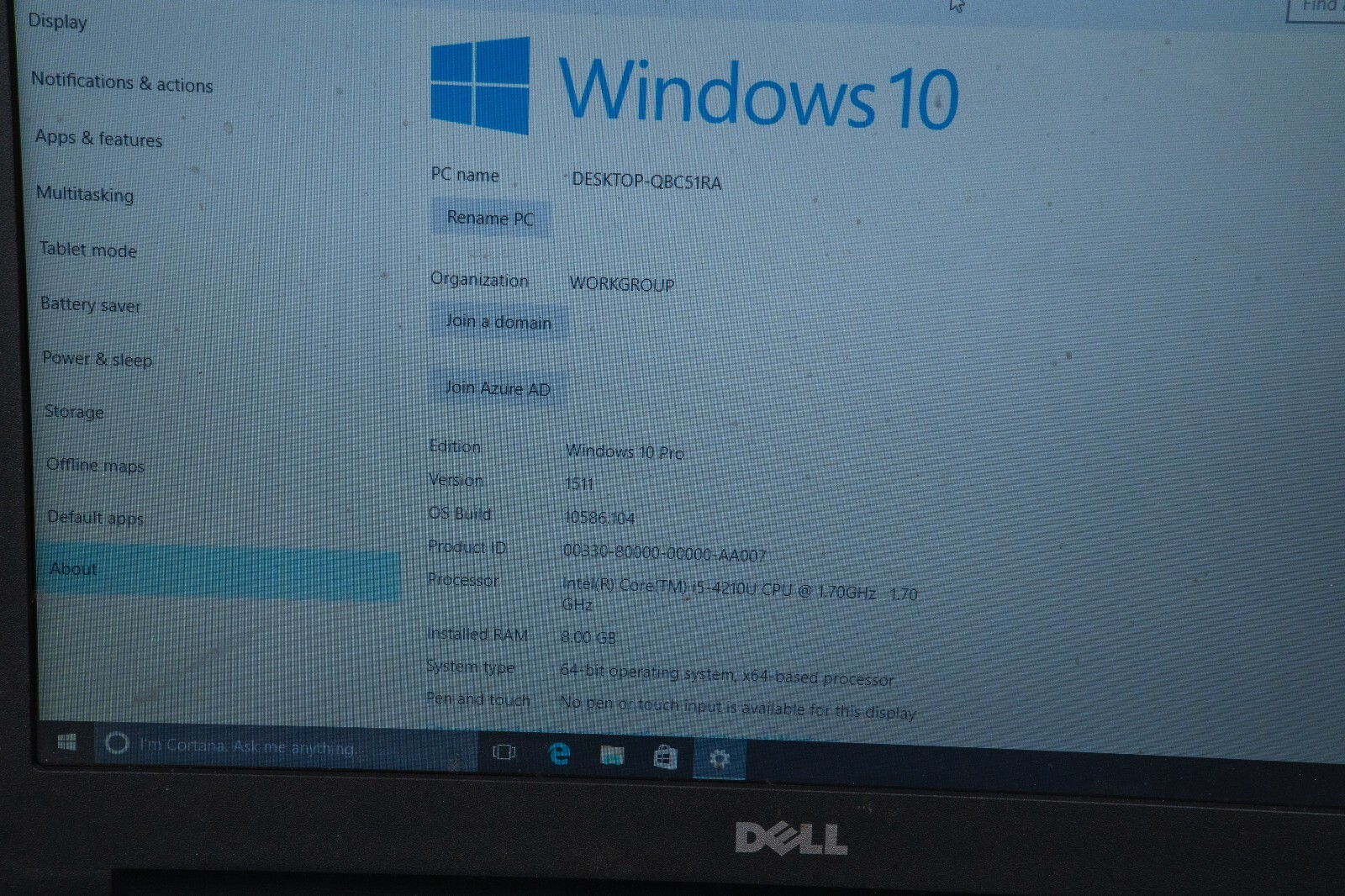 Dell Latitude E3440 i5-4210U, 8GB RAM, 320GB HDD, 14″ no charger