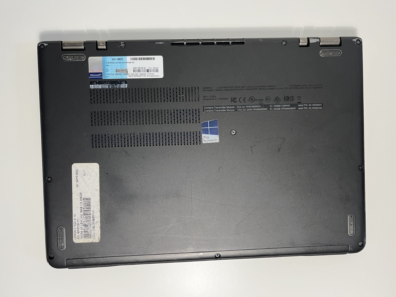 Lenovo Thinkpad Yoga 12 – Intel i7 – 8gb Ram – No HDD