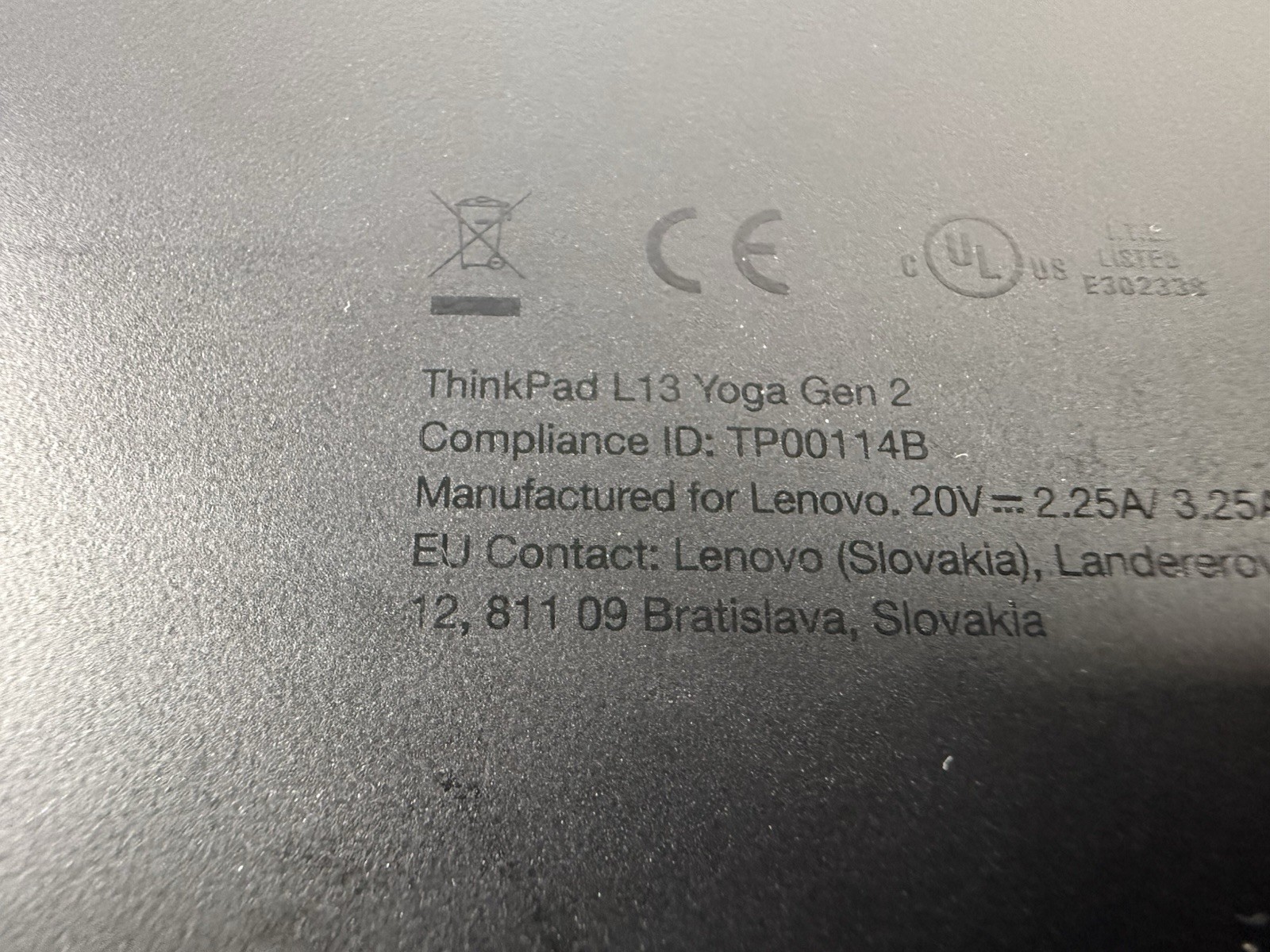 Lenovo ThinkPad L13 Yoga Gen2 2-in-1 Touch i5-11th Gen 16GBRAM No Batt No SSD/OS