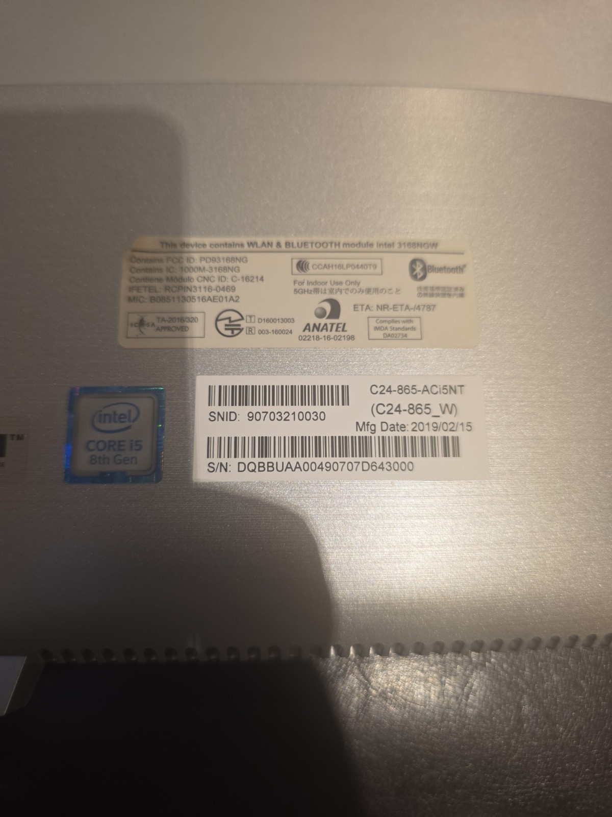 Acer All IN one C24-865-aci5nt