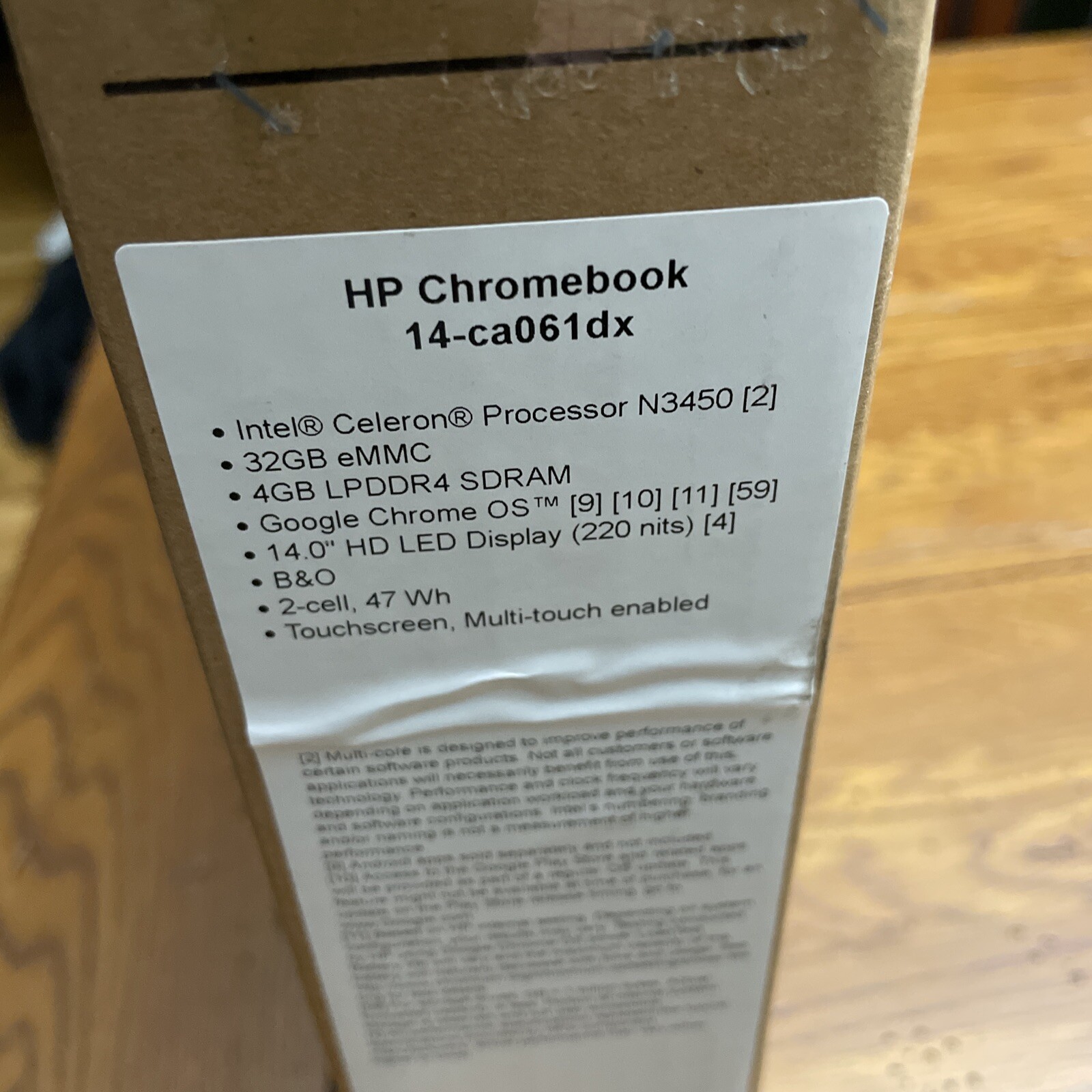 New HP 14″ Touch-Screen Chromebook Intel Celeron – 4GB Memory – 32GB eMMC Flash