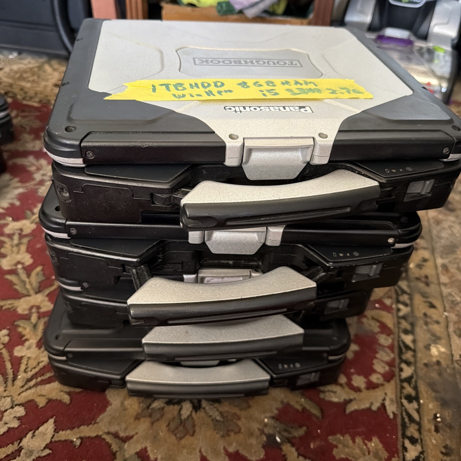 4 Panasonic CF-31 all 4 have windows 11 pro new batt hdd/ssd and ram included