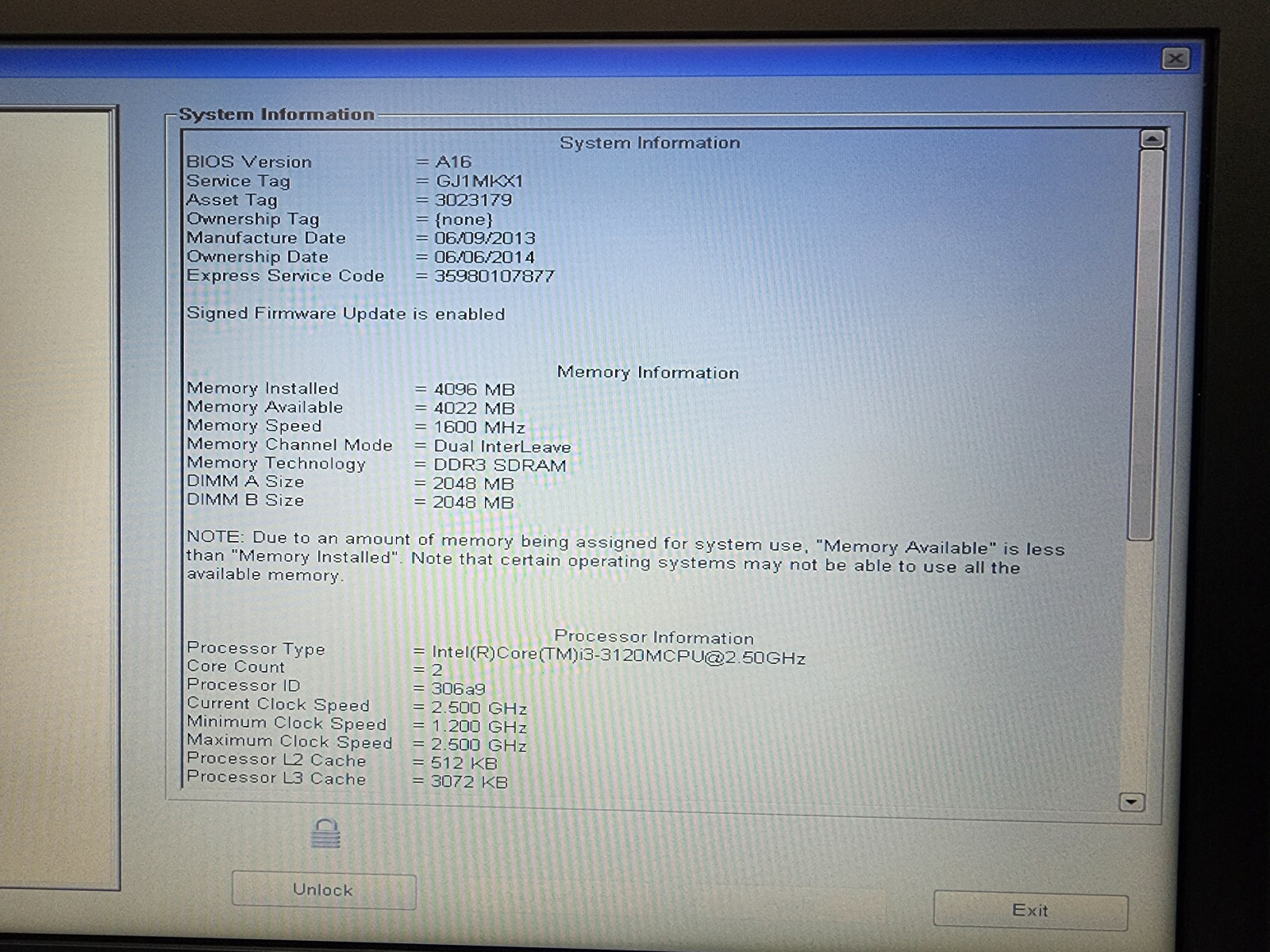 Dell Latitude E5430 Intel i3-3120M 2.5GHz 4GB RAM 320GB HDD Win10Pro