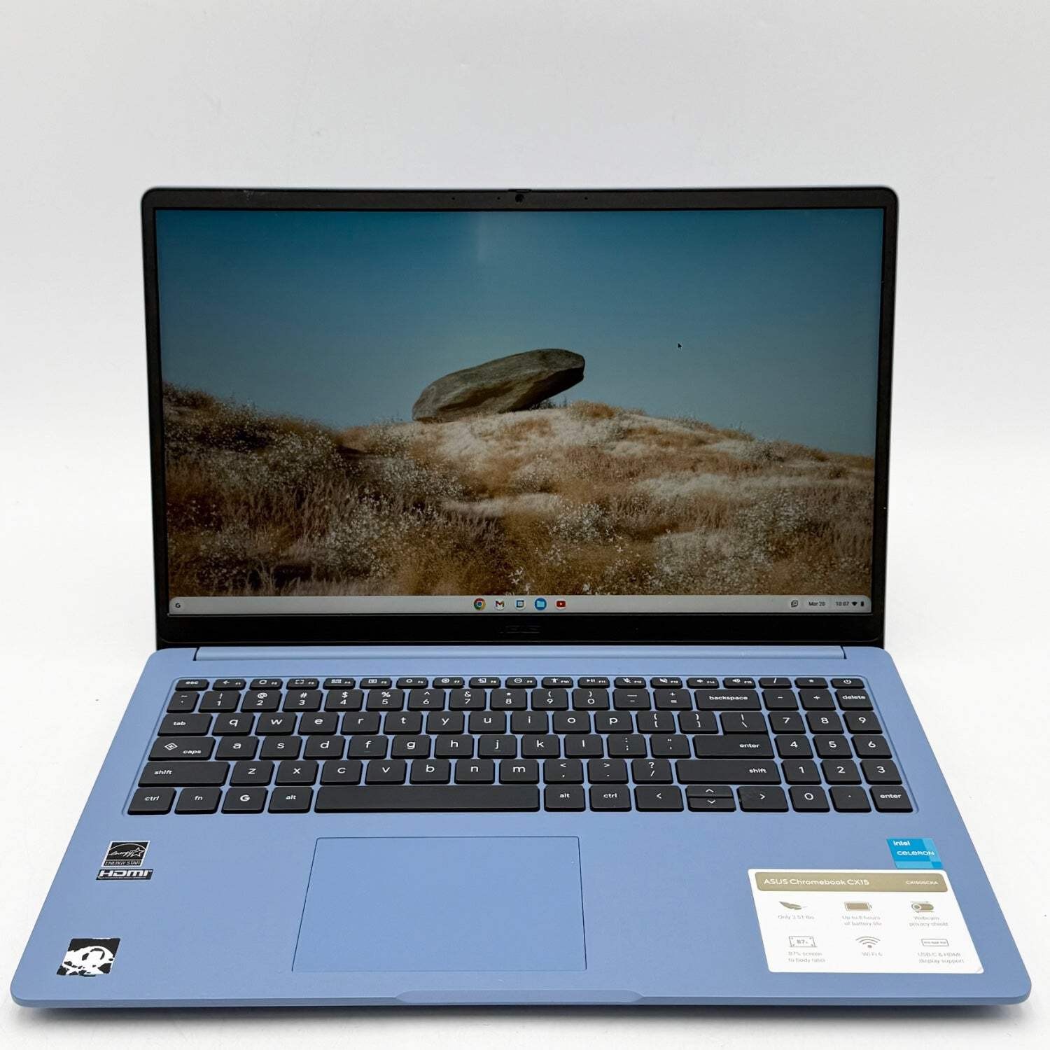 Asus Chromebook CX15 CX1505CKA 15.6″ Celeron N4500 0.8GHz 4GB RAM 128GB SSD