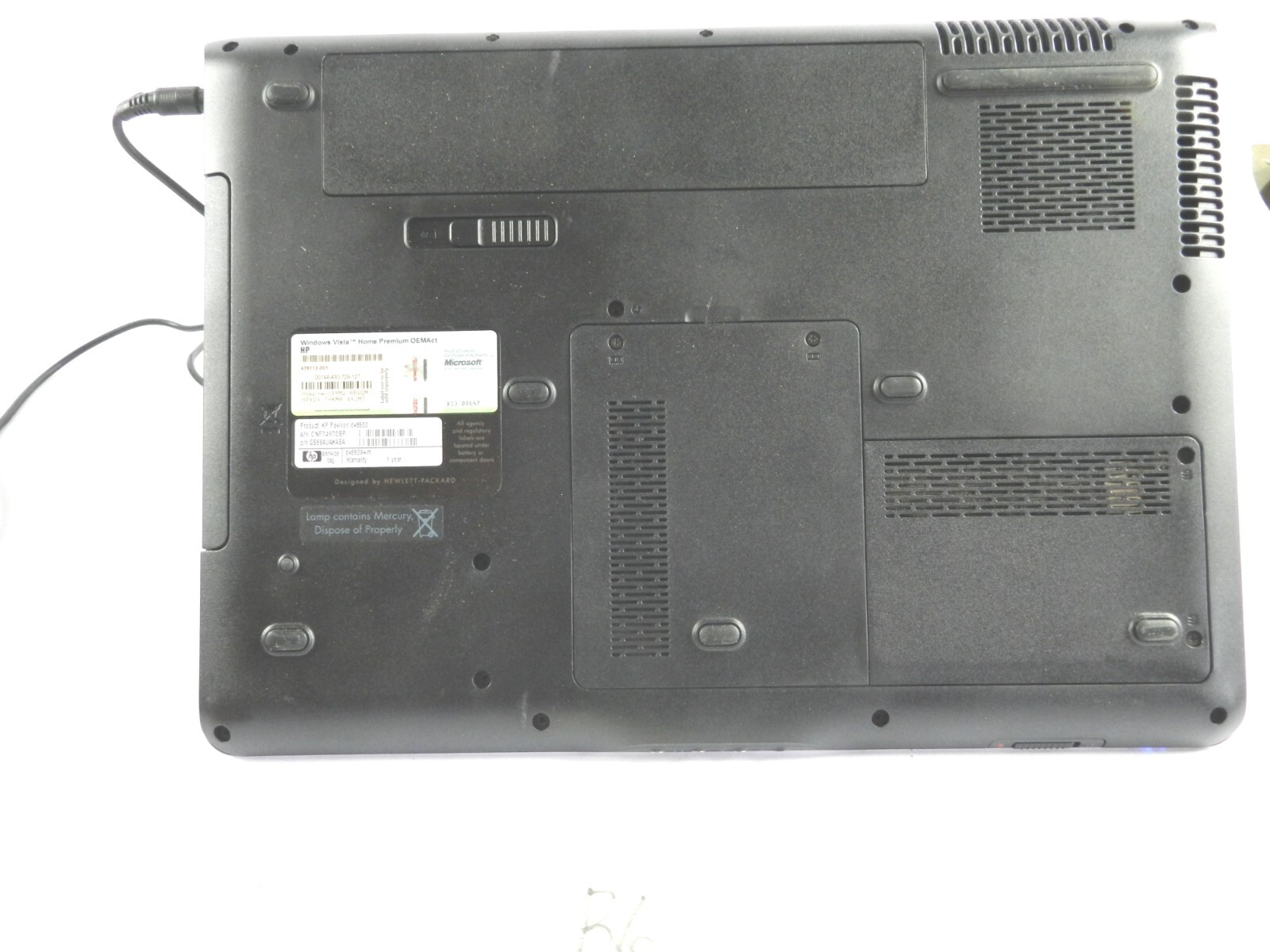 HP Pavilion dv6500 AMD Athlon 64×2 Dual Core TK55 1.8GHz 1 GB RAM NO HDD