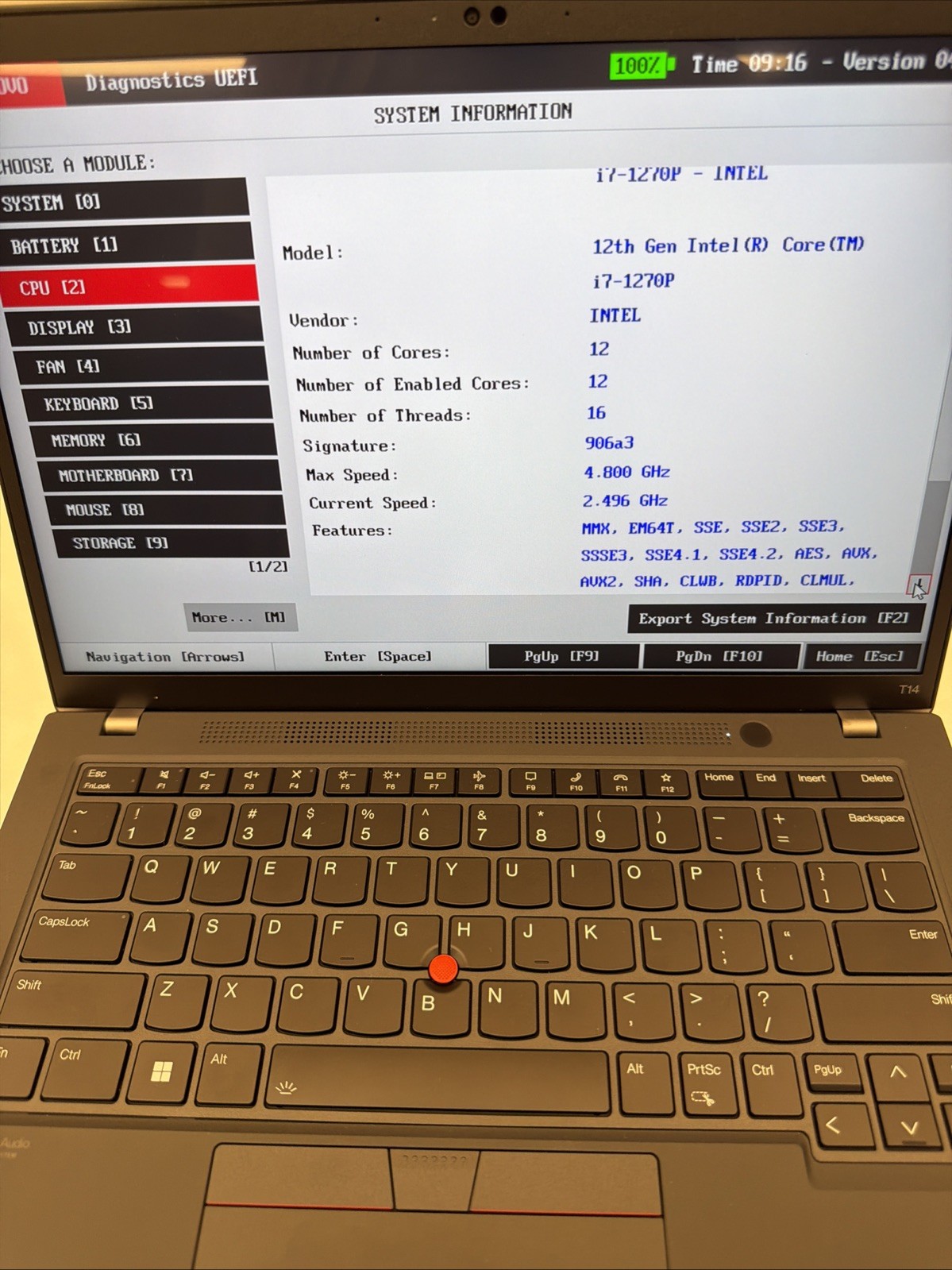 Lenovo ThinkPad T14 Gen 3 (512 GB SSD, 48 GB RAM, i7 12th Gen, Windows 11 Pro)