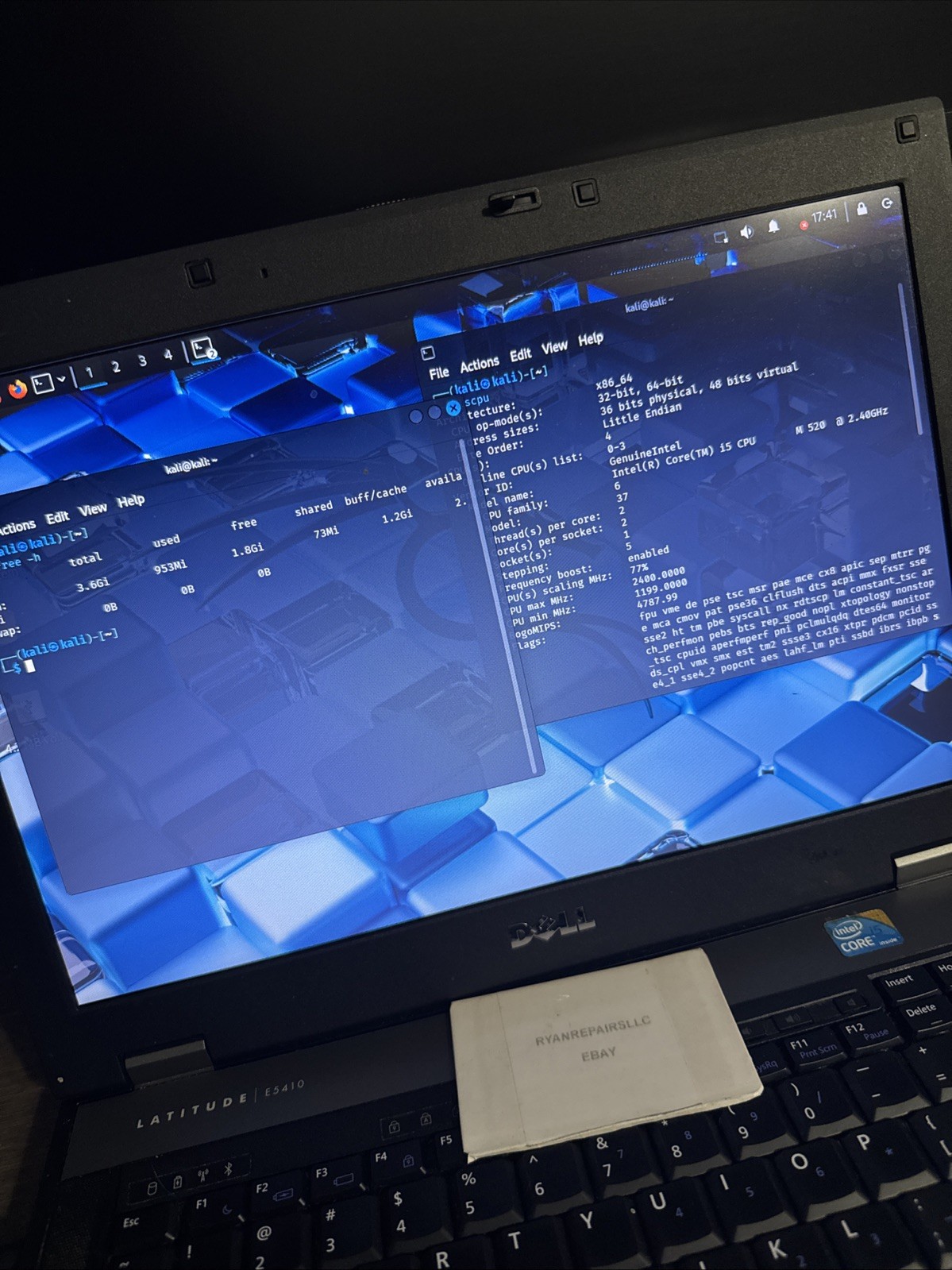 Dell Latitude E5410 Laptop i5 2.4ghz Processor, 4GB RAM READ