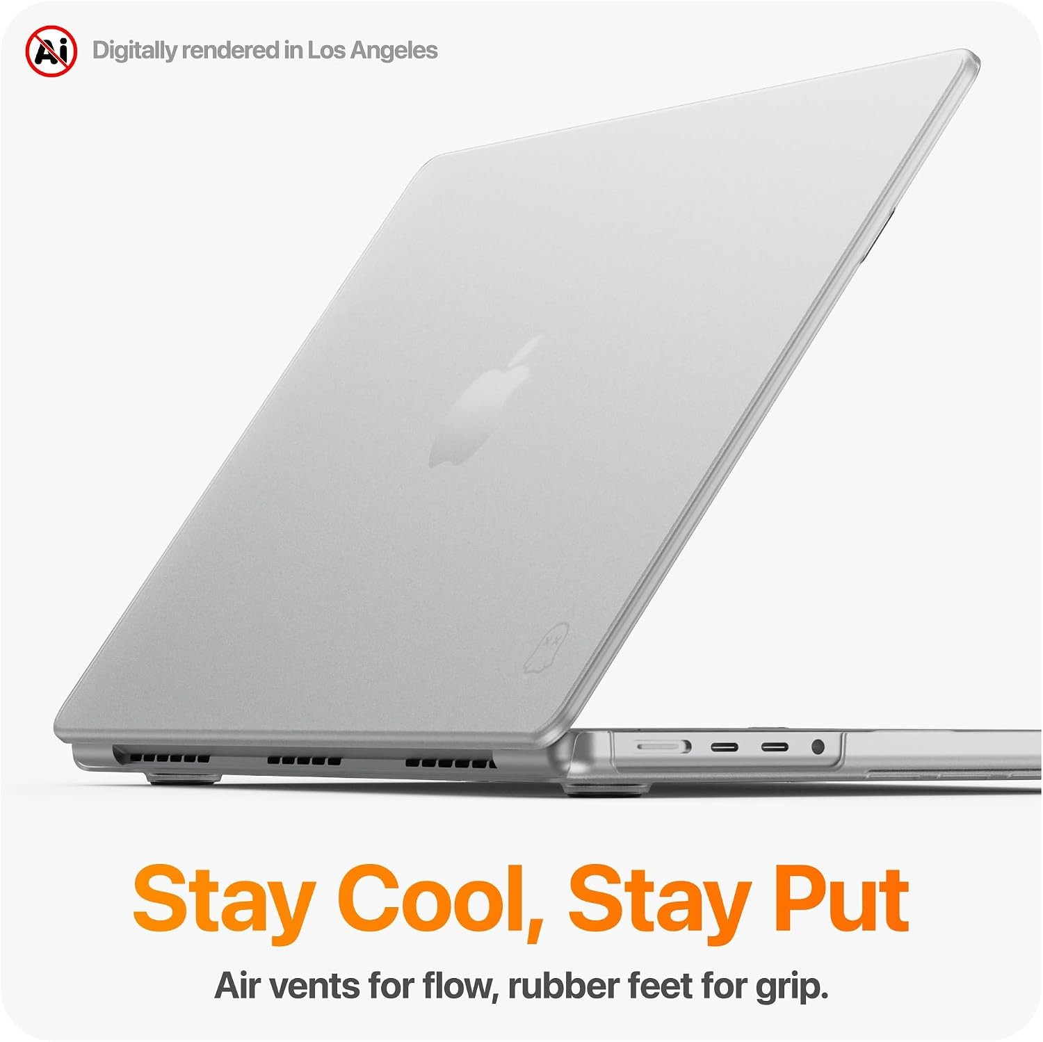 GhostShell Frost Premium Hardshell Case for MacBook Air 15″ 2026 2025 2024 2023