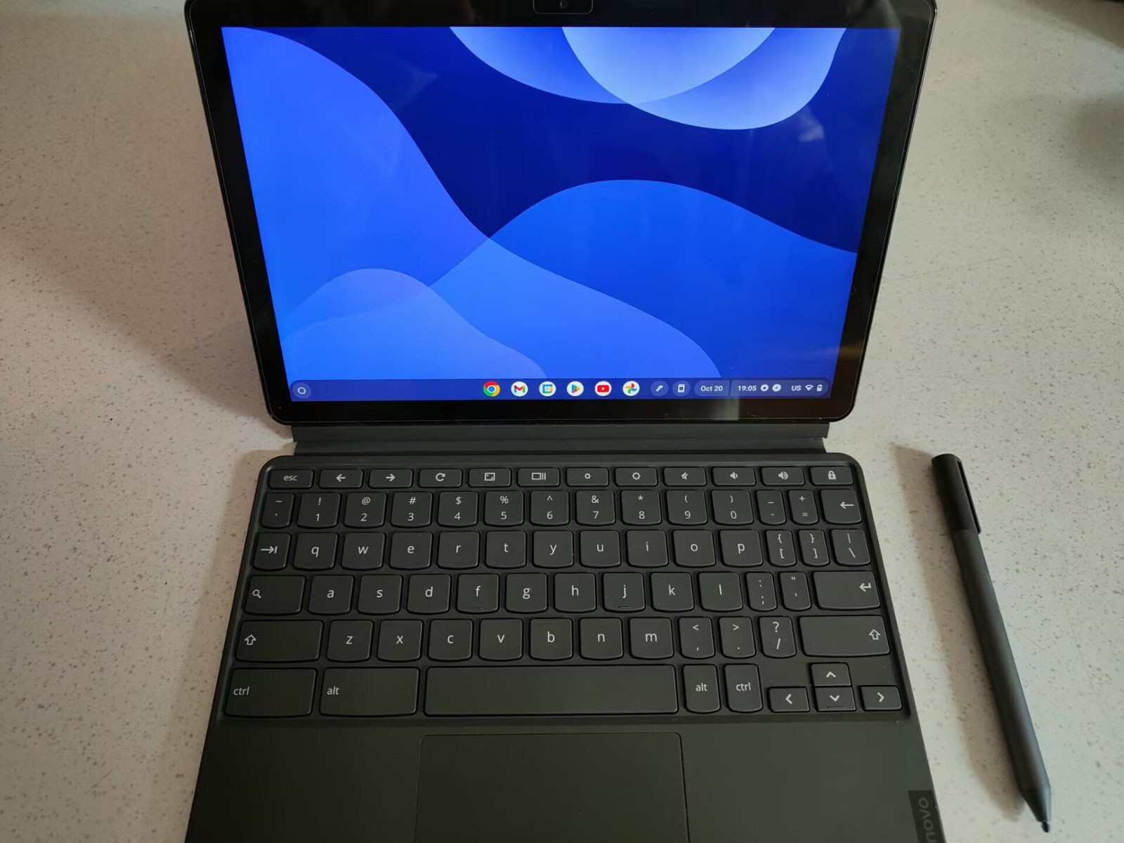 Lenovo IdeaPad Duet 10.1 Chromebook, MediaTek Helio P60T, 4GB RAM, 128GB SSD