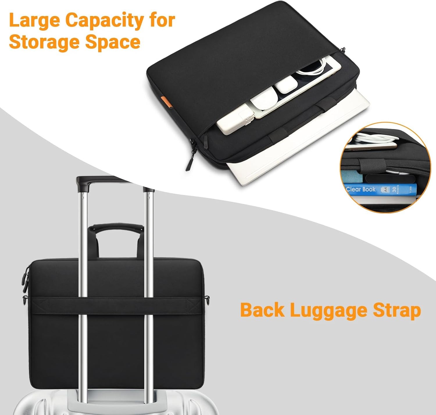 Waterproof Laptop Case 17-17.3 Inch Briefcase, Laptop Bag 17 17.3 Inch Sleeve