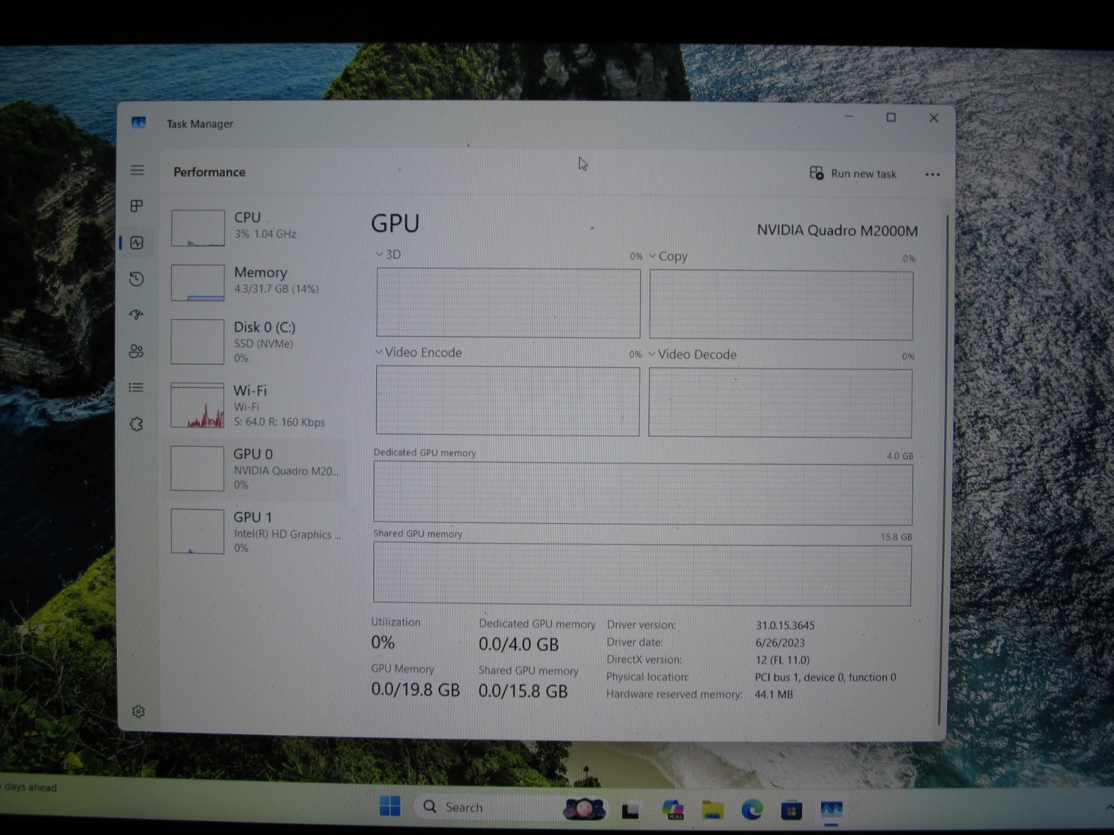 Dell Precision 7510 Laptop Xeon E3-1535M 2.90Ghz 32GB DDR4 512GB SSD QuadroM2000
