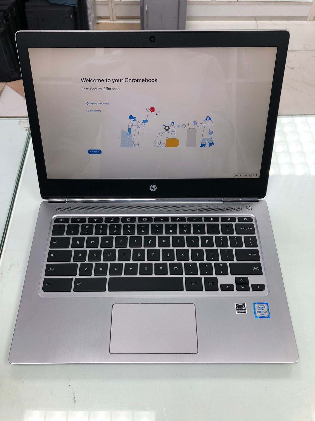HP Chromebook 13 G1 Core m7 16GB RAM 32GB SSD Premium Lightweight Laptop Ready