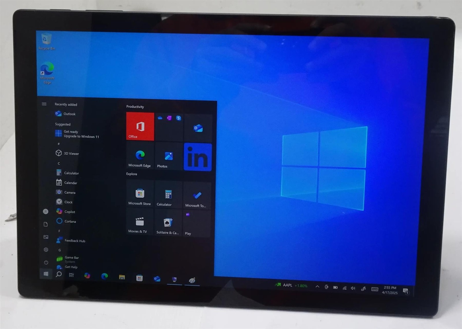 Microsoft Surface Pro 7 1866 Core i7-1065G7 1.3GHz 16GB 256GB Win 10 Pro