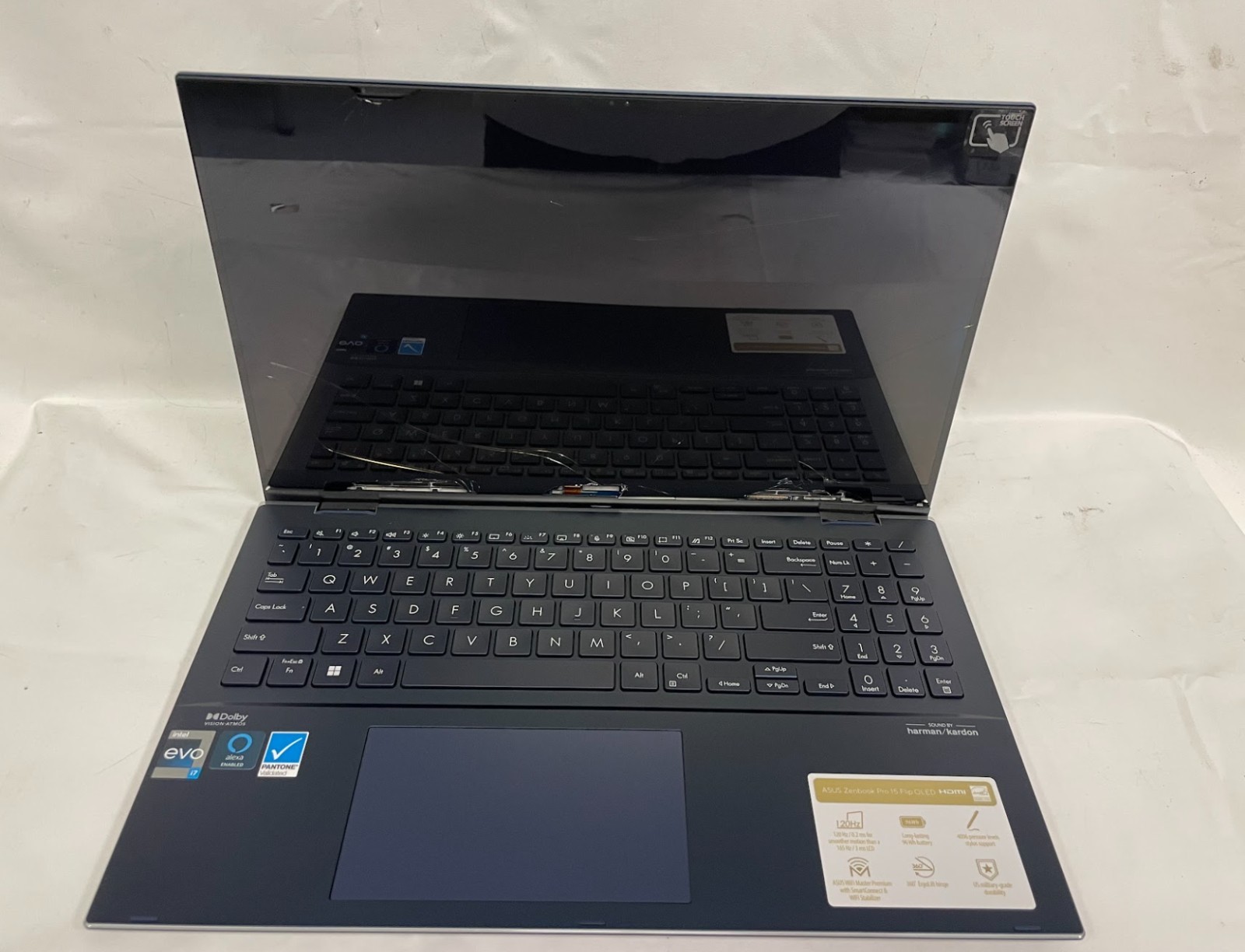 ASUS Zenbook Flip 2-in-1 Laptop, 15.6″ OLED Intel Core i7-12700H 16GB-1TB used