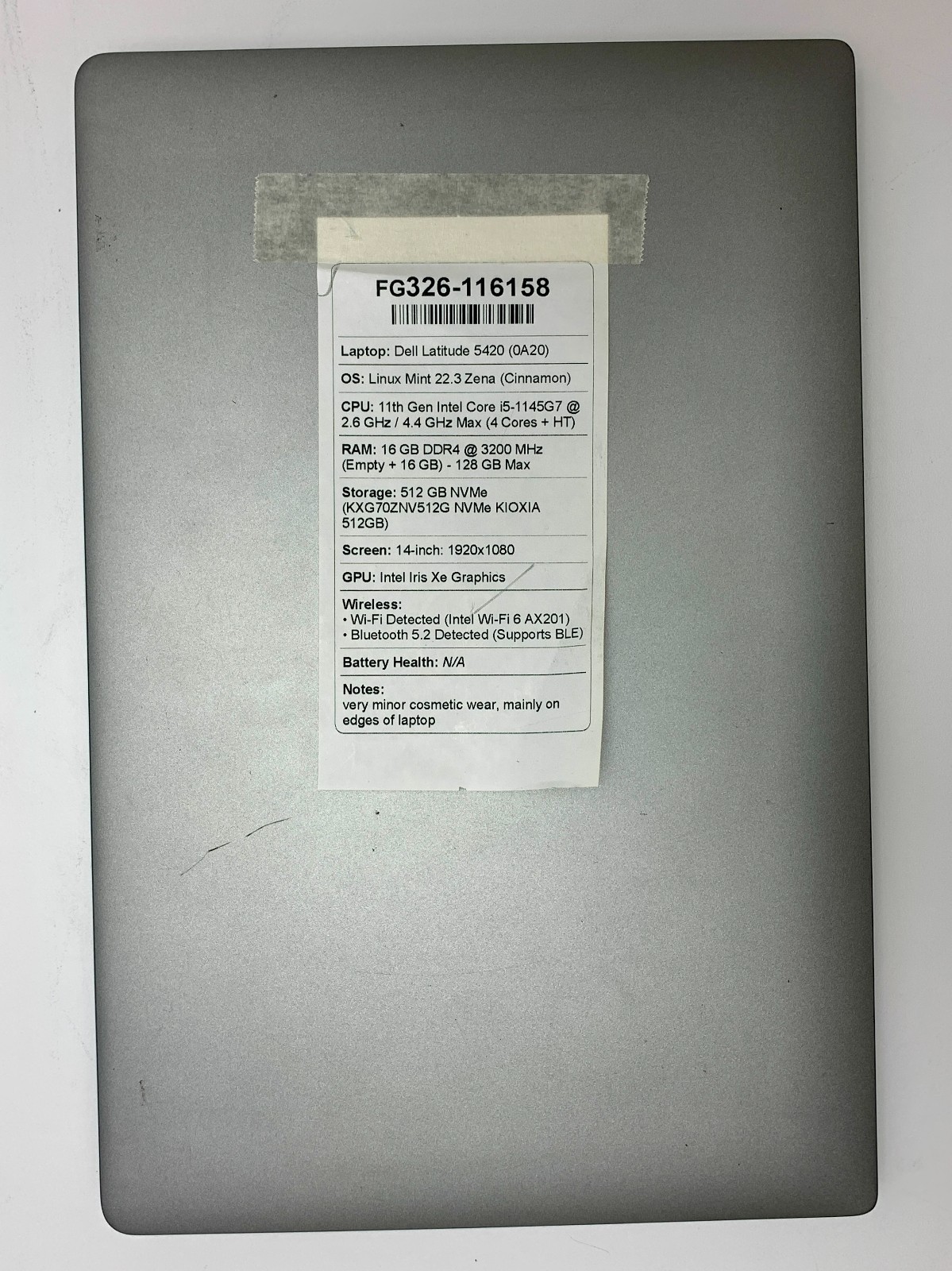 Dell Latitude 5420 | i5-1145G7 | 16GB RAM | 512GB NVMe | LINUX