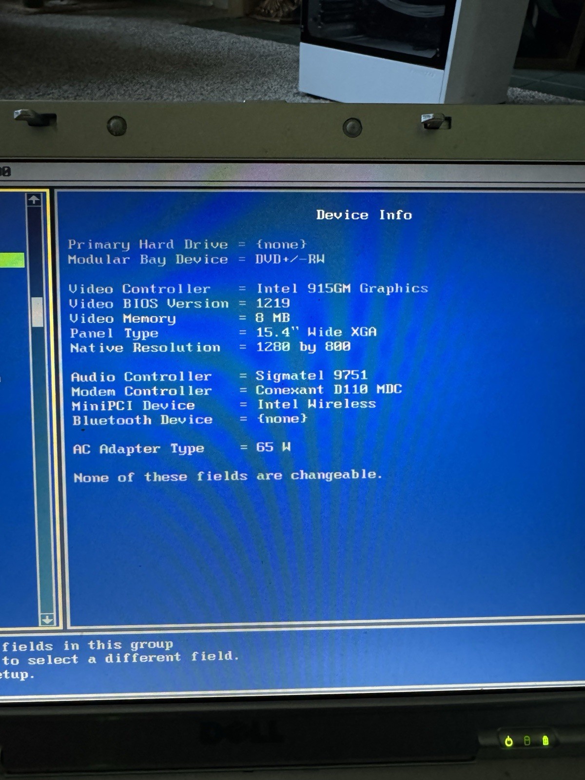 Dell Inspiron 6000 PP12L Pentium M 512MB RAM No HDD No OS