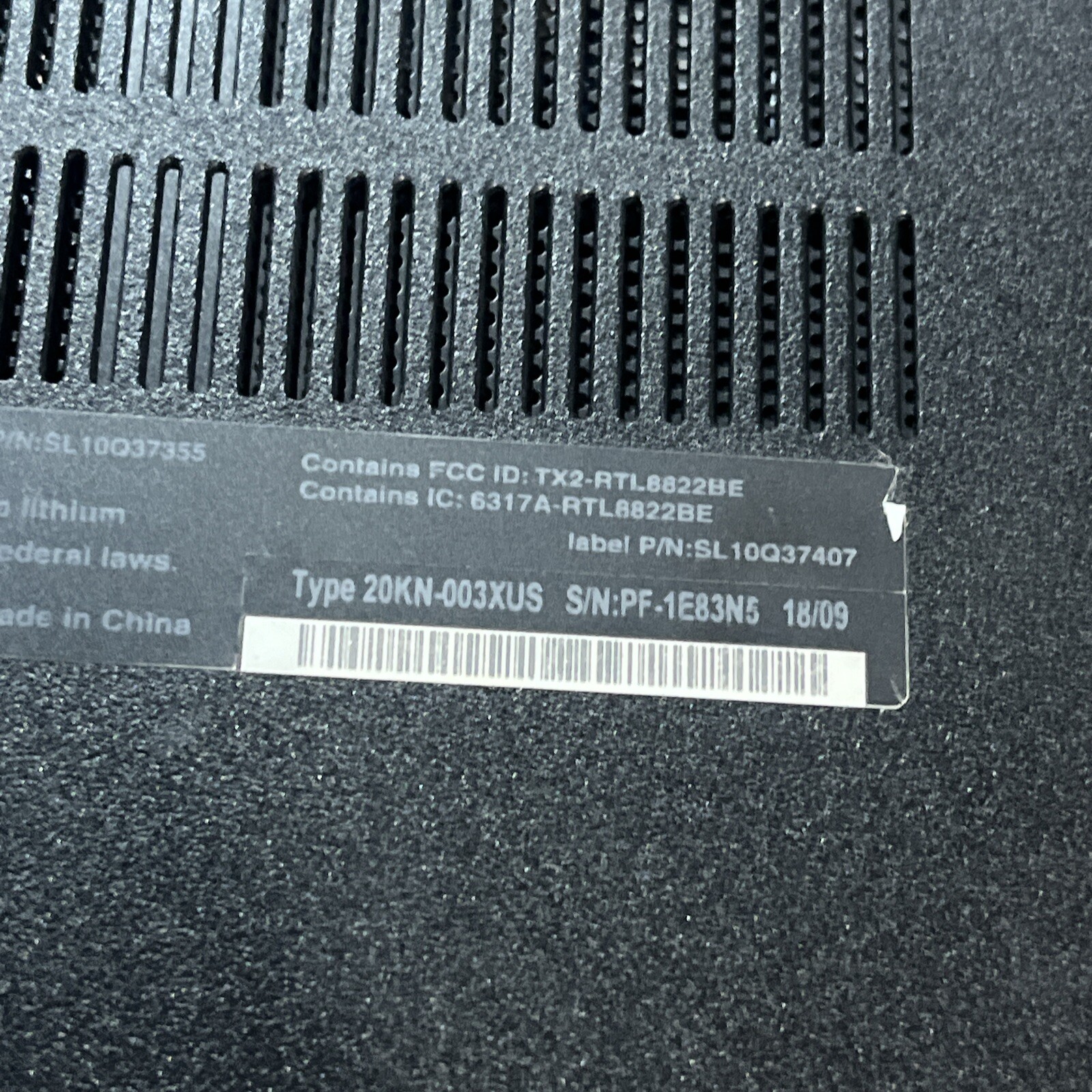 LENOVO THINKPAD E480 INTEL CORE I5-8250U 1.60GHZ 8GB RAM NO HD