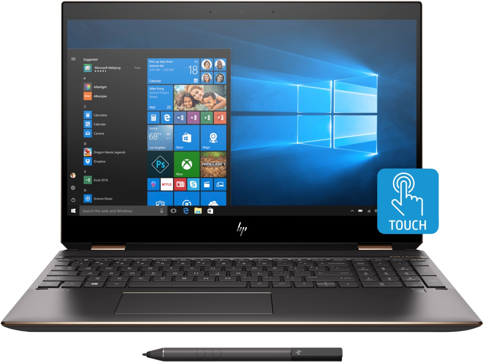 HP Spectre x360 15-df1043dx 15t Laptop Touch 15.6″ UHD OLED i7 16GB 1T MX250 Pen
