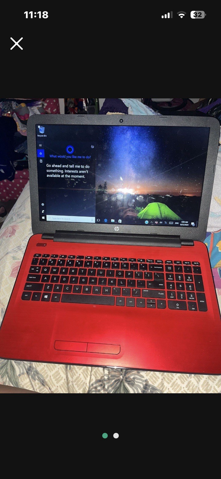 HP Notebook Laptop Red 15.6″ Windows 10 AMD A6-7310 Radeon R4 Casual Computing